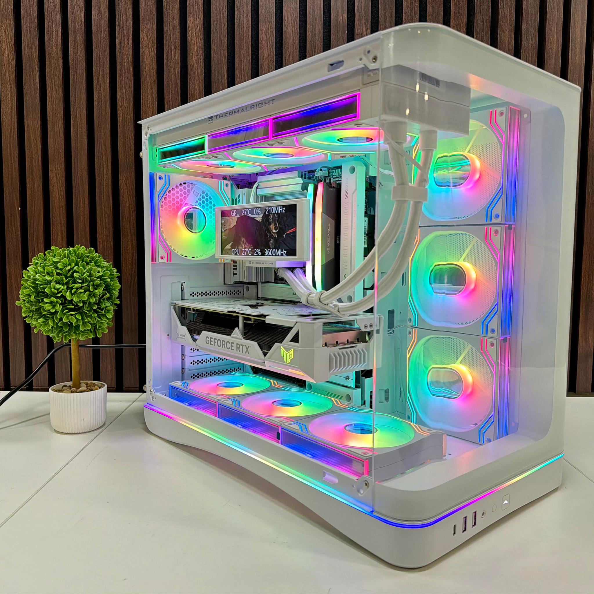 RTX 4070 TI Super BTF | Ryzen 9700X | 32GB DDR5 | 2TB M.2 | 850 Watt Gold PSU | LCD AIO