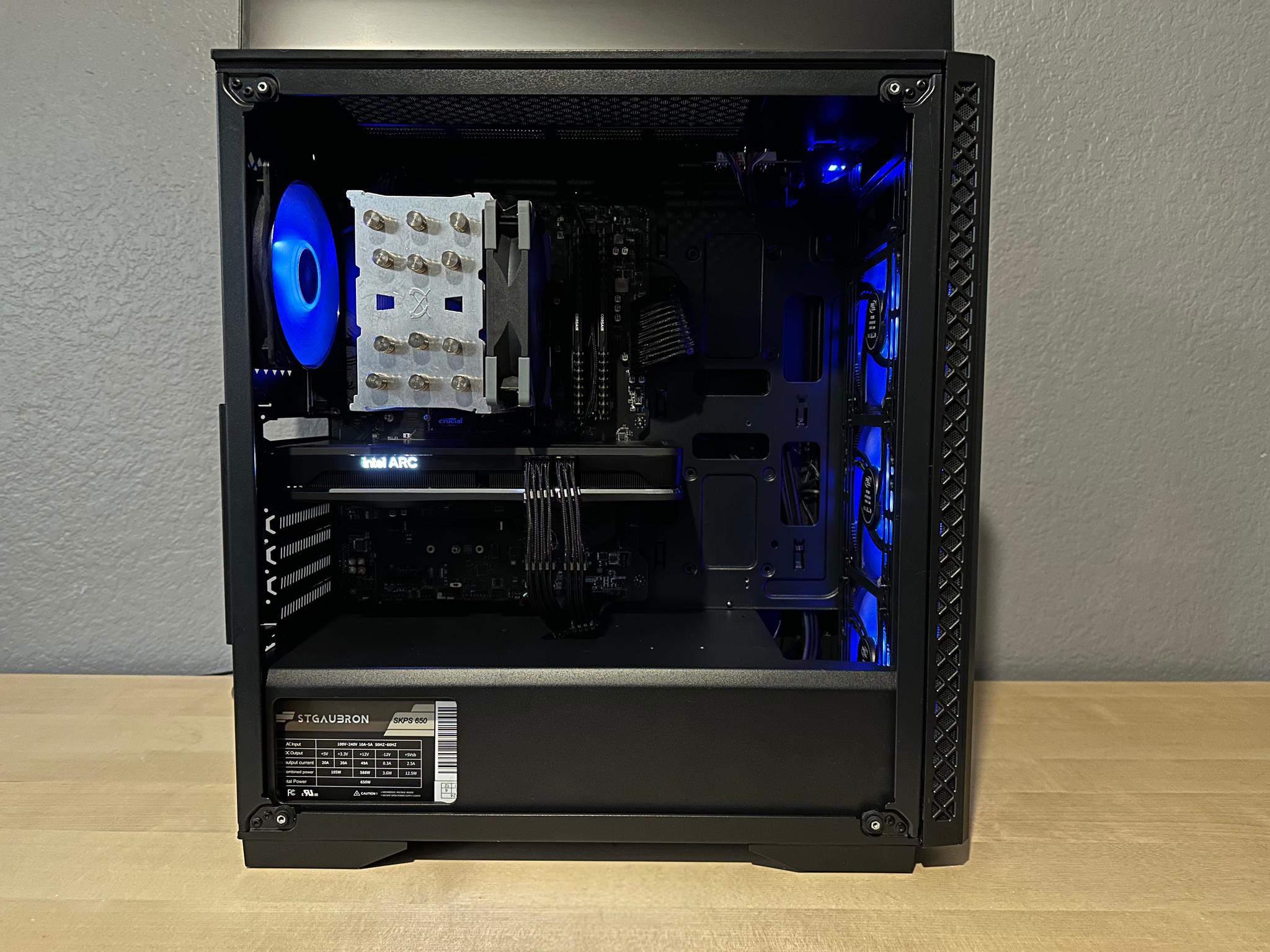 Stealth | 1080p Gaming/Esports/Streaming PC | Ryzen 5 3600x, Arc A750 8gb, 32gb DDR4, 1tb SSD