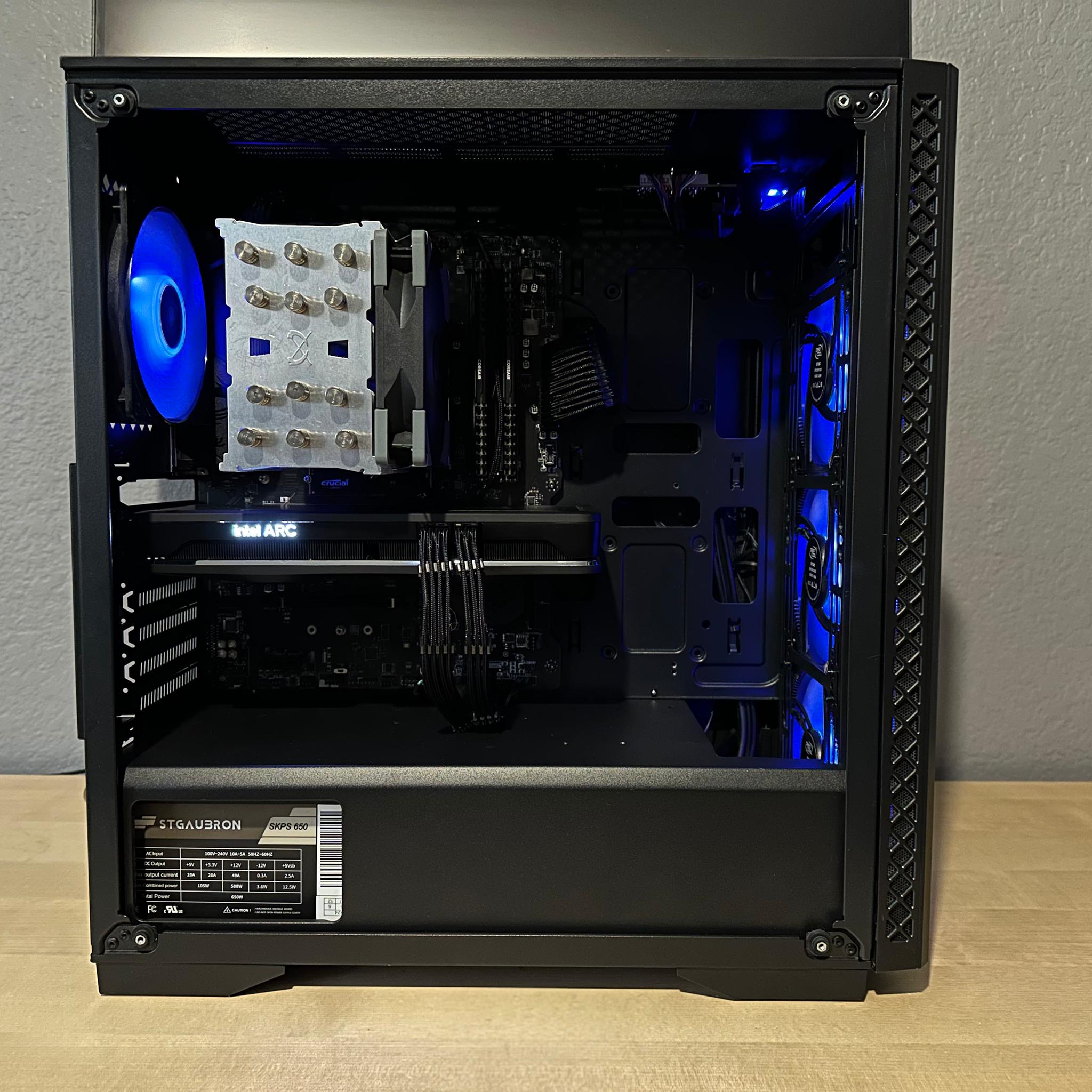 Stealth | 1080p Gaming/Esports/Streaming PC | Ryzen 5 3600x, Arc A750 8gb, 32gb DDR4, 1tb SSD