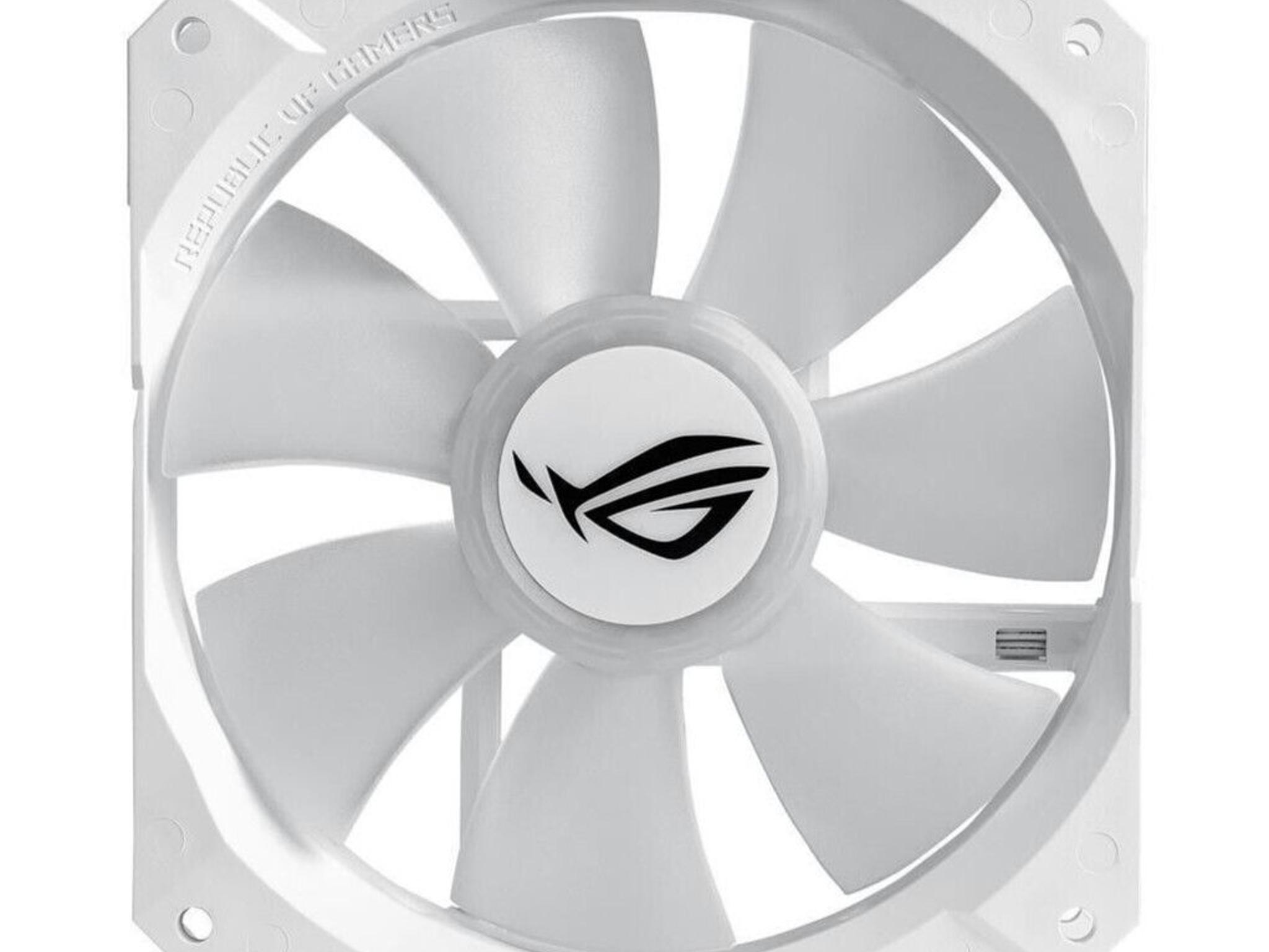 ASUS ROG RYUO Model 12 ARGB 120mm PC Case Fan White Set of 3x Fans