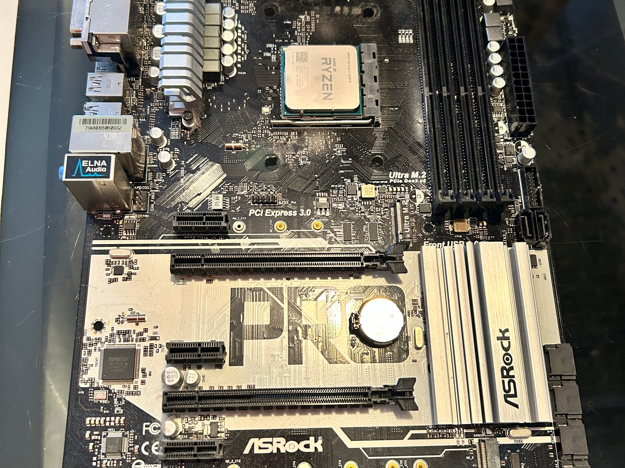 ASRock AB350 Pro 4 MB, Ryzen 5 1600x and tower cooler