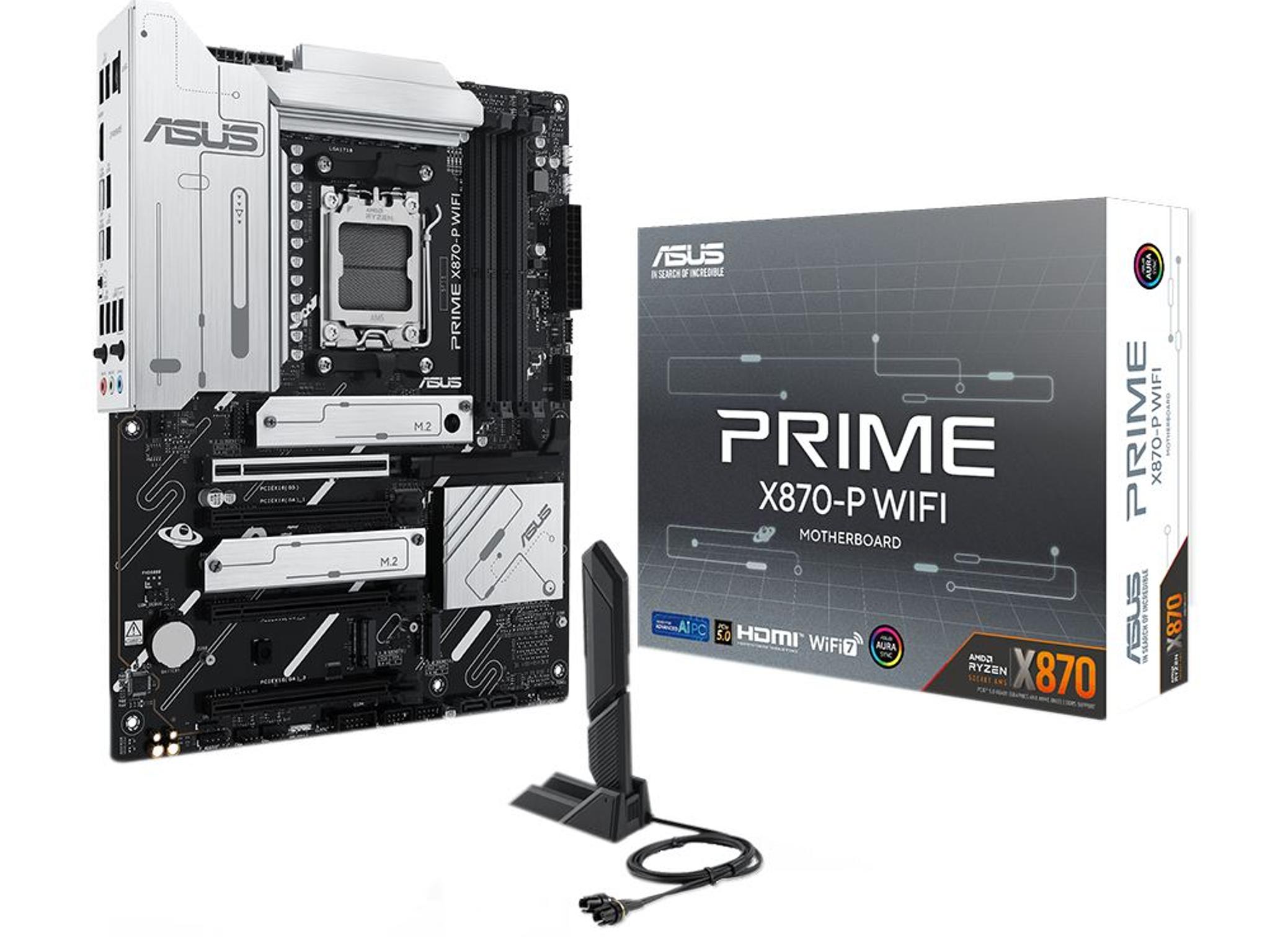 NEW ASUS X870-P Prime WiFi AMD AM5 ATX Motherboard