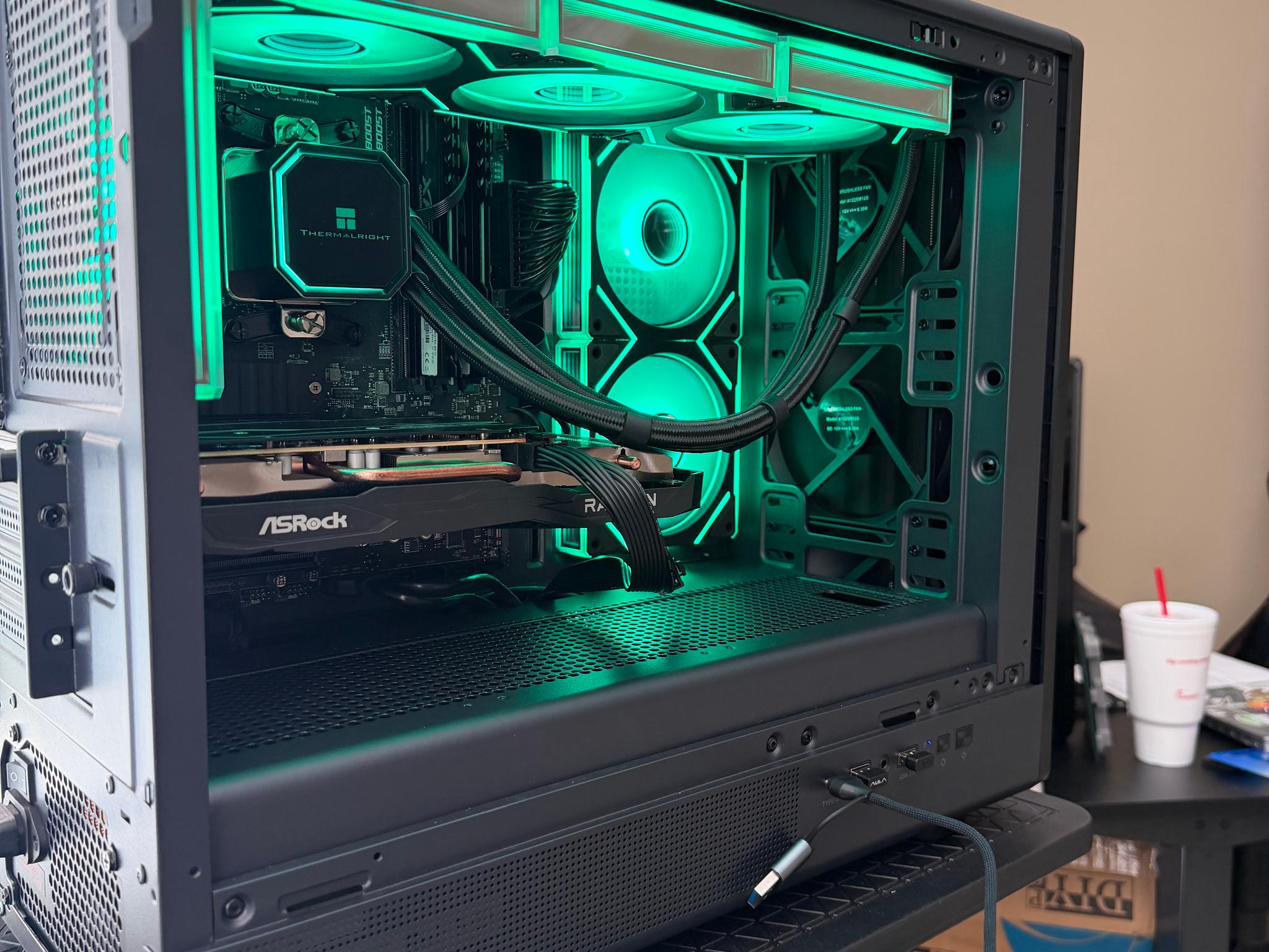 🔥 Ryzen 5 5600G + RX 7600 8GB Gaming PC | 16GB RAM | WiFi | 360mm AIO | Win 11 Pro