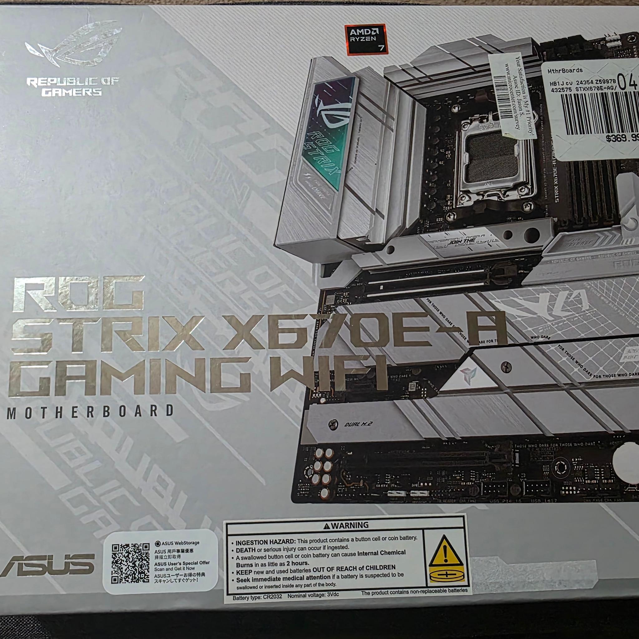 Asus ROG STRIX x670E-A Gaming WIFI