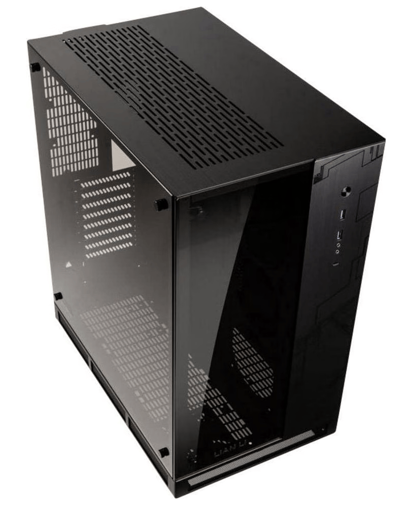 NEW LIAN LI PC-O11 WGX ROG Certified Edition Computer Case (Black Aluminum, Steel & Tempered Glass)