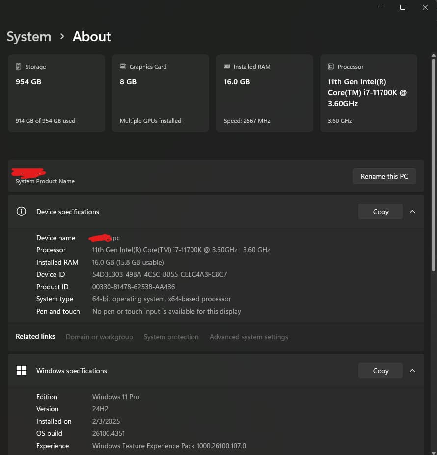 Custom 1080p High Performance Gaming PC (Arc A750 with i7-11700k & 16gb RAM)