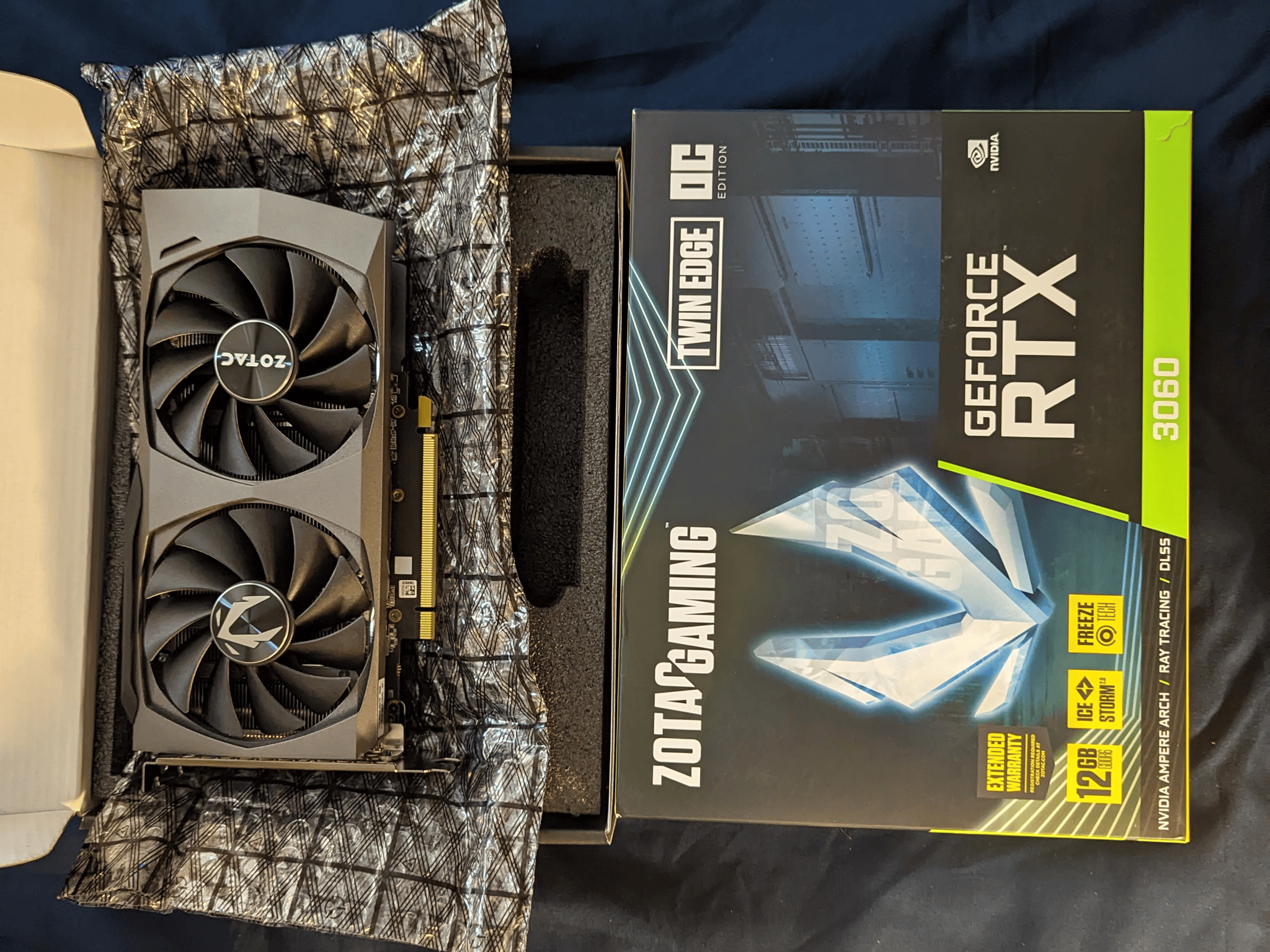 Used Zotac Twin Edge OC RTX 3060 12GB