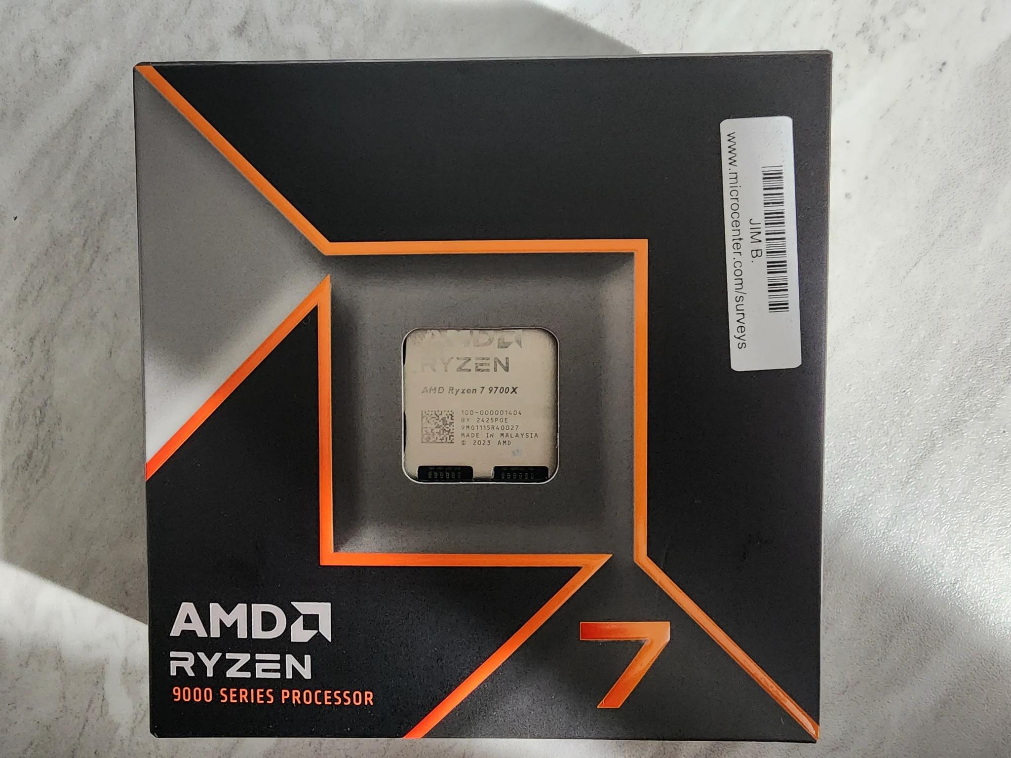 Ryzen 7 9700x New Open box