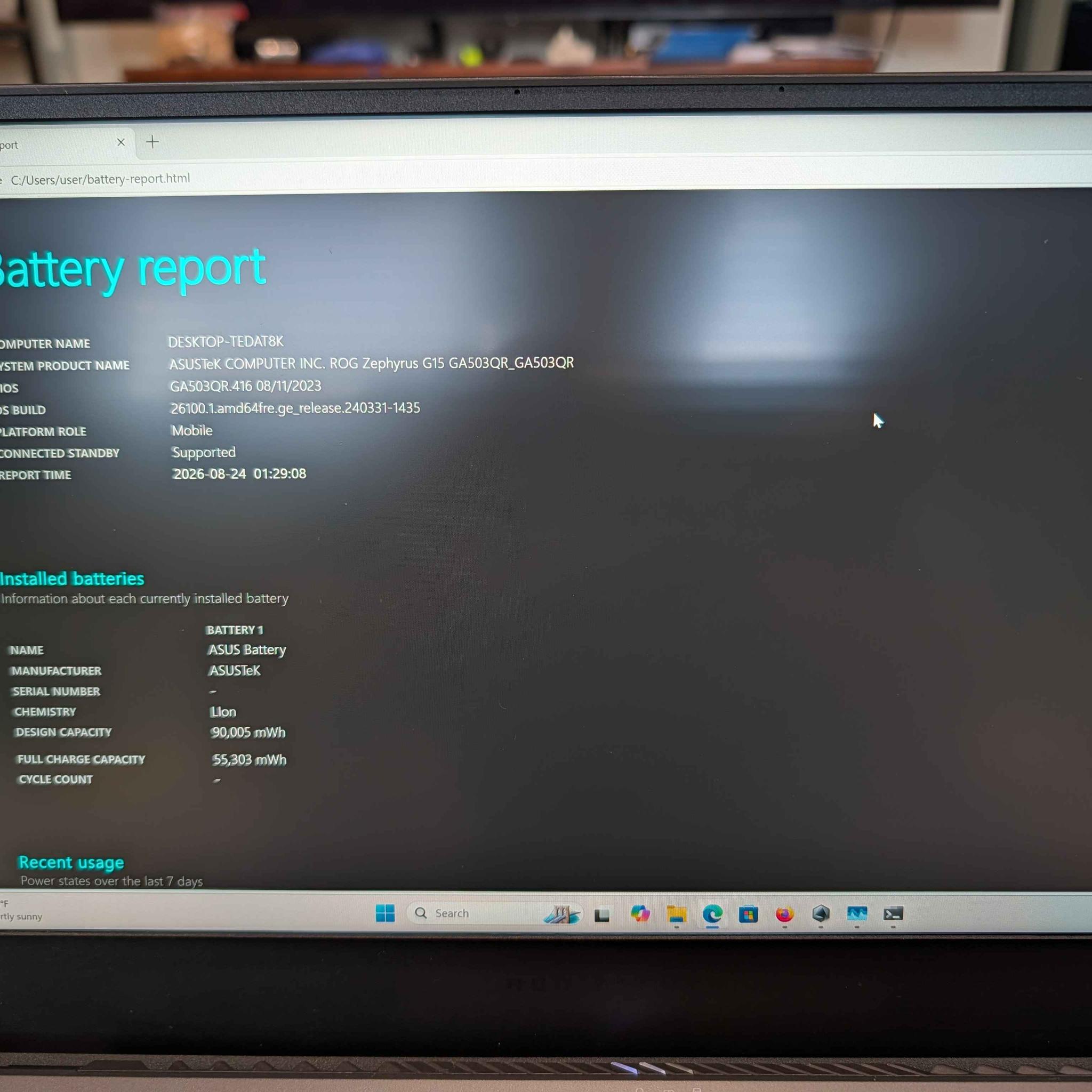 Asus zepherus g15