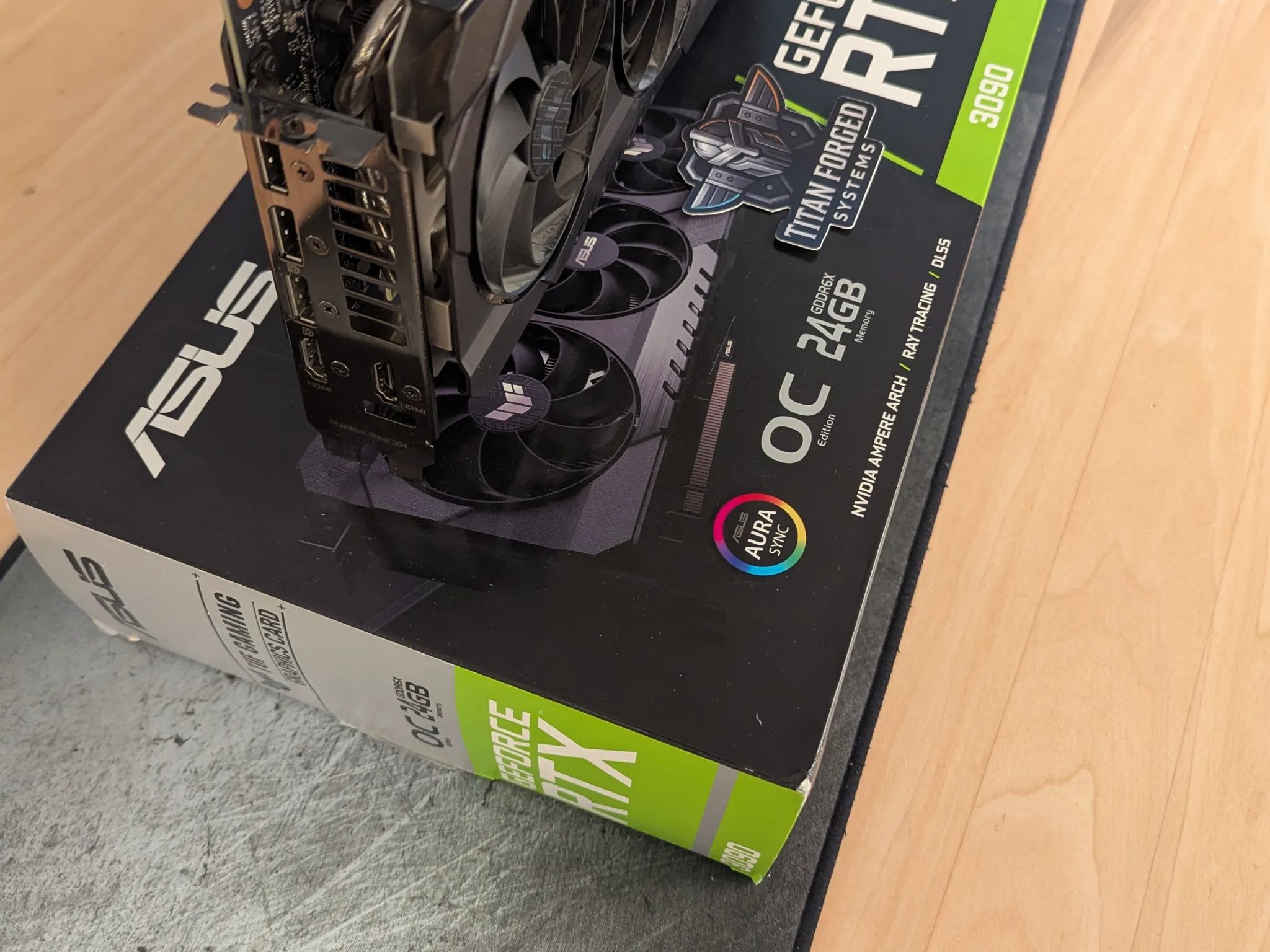 🛡️ ASUS 3090 TUF OC – 24GB GDDR6X | Triple-Fan Cooling | 4K Gaming Powerhouse