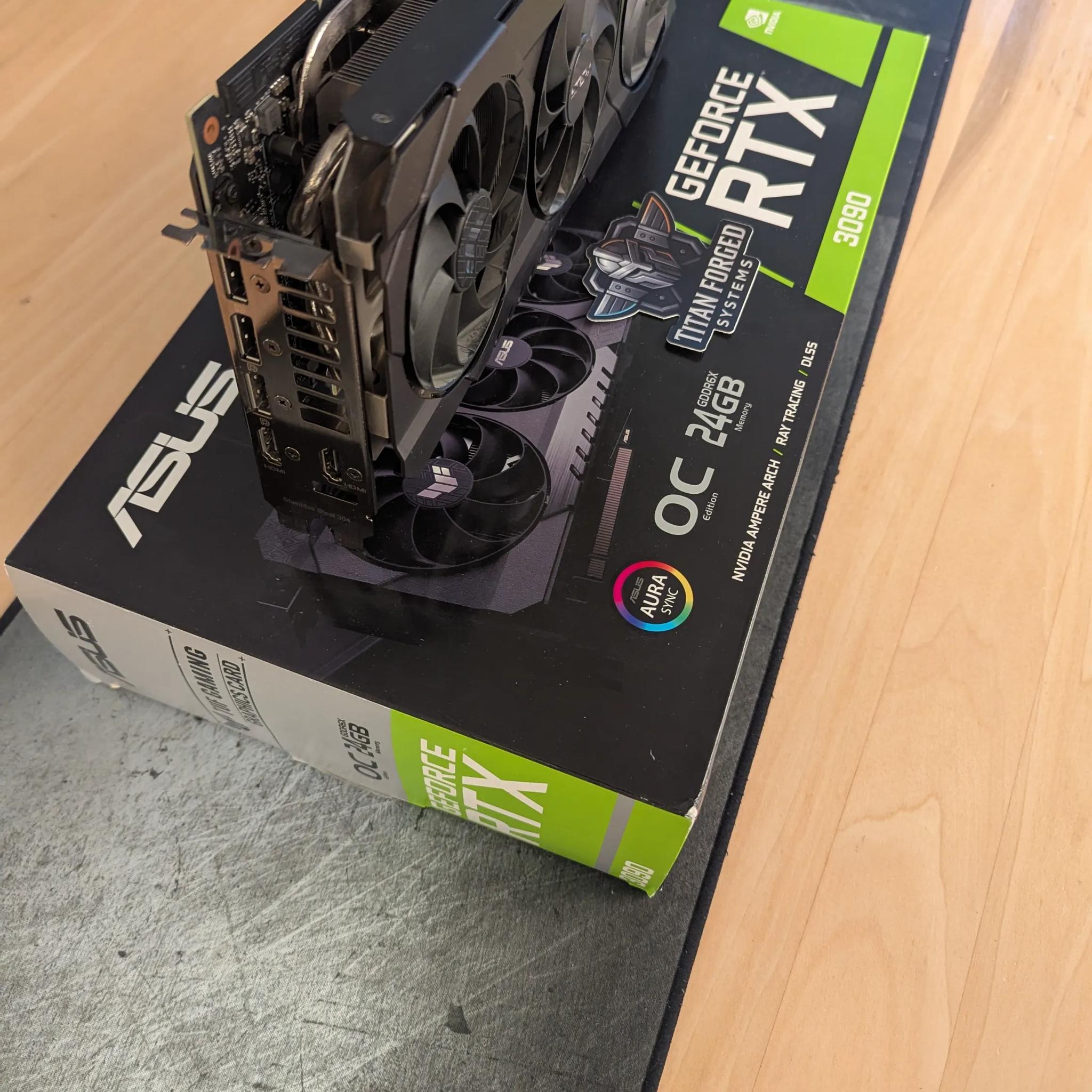 🛡️ ASUS 3090 TUF OC – 24GB GDDR6X | Triple-Fan Cooling | 4K Gaming Powerhouse