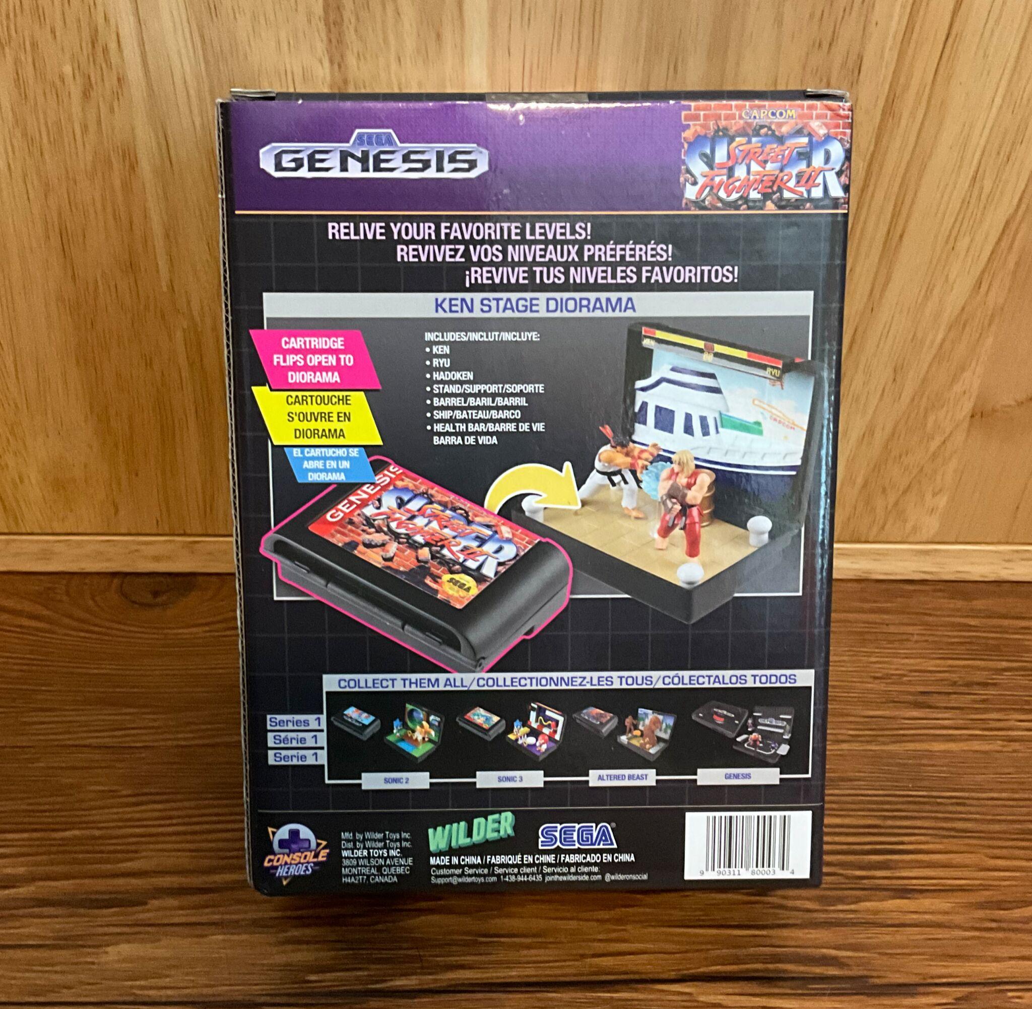 Console Heroes Super Street Fighter II Ken Stage Diorama, Sega Genesis