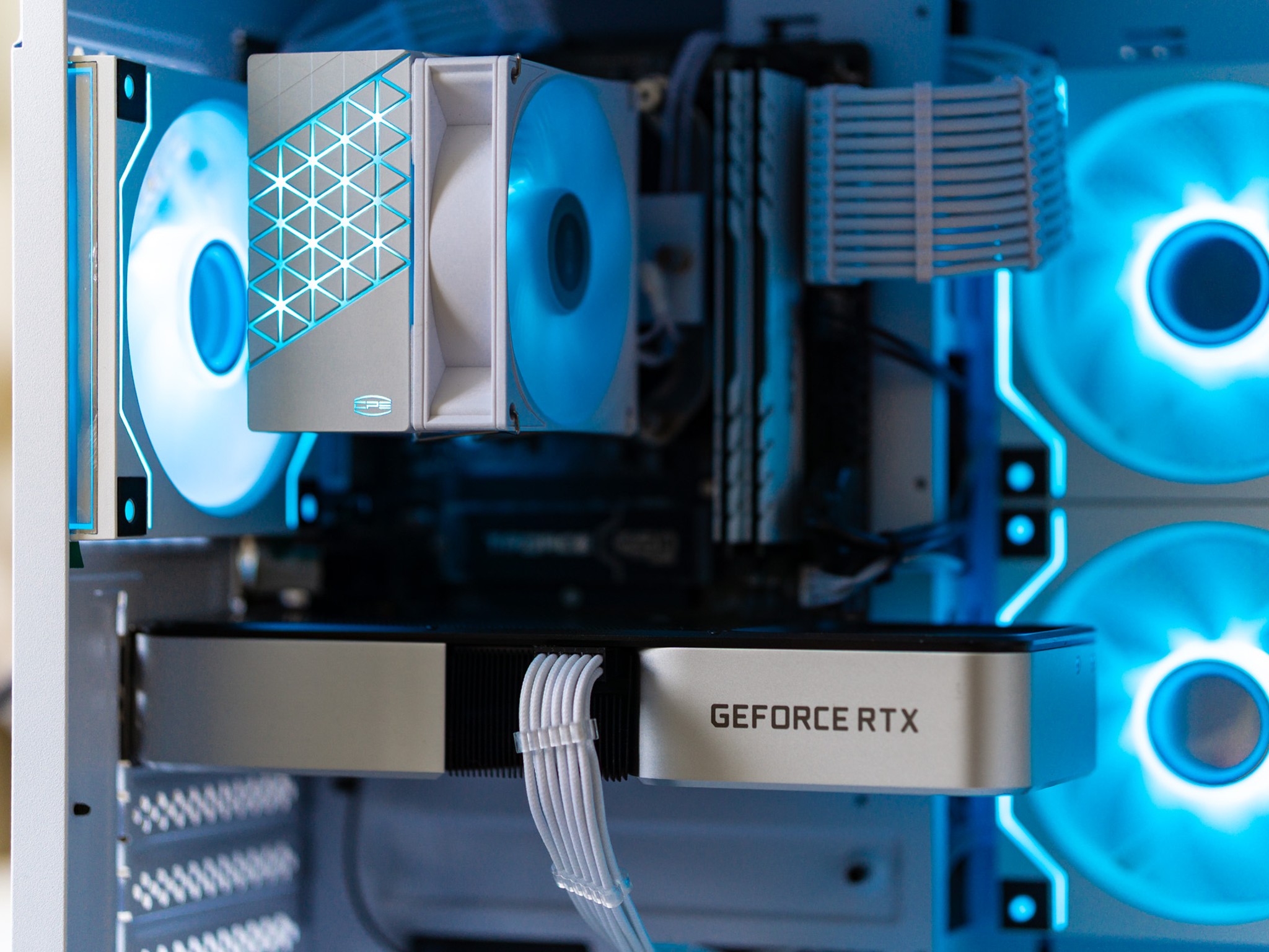 Budget Gaming PC - NVIDIA RTX 3060Ti FE | Ryzen 5 5500 | 16GB RAM | White Aesthetics | ARGB | Win 11