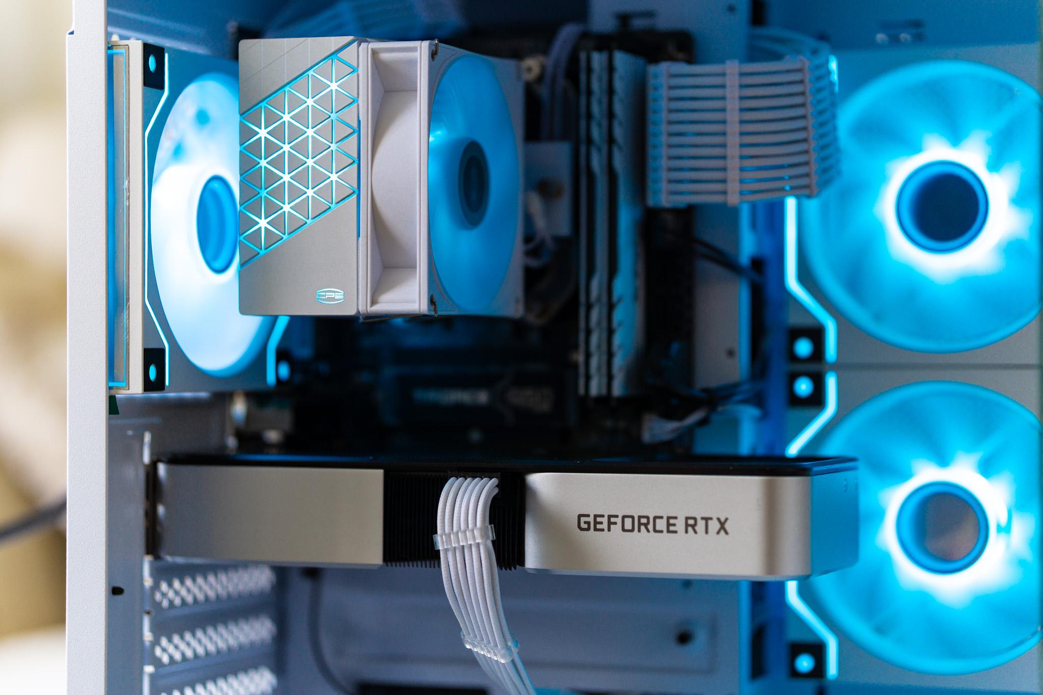 Budget Gaming PC - NVIDIA RTX 3060Ti FE | Ryzen 5 5500 | 16GB RAM | White Aesthetics | ARGB | Win 11