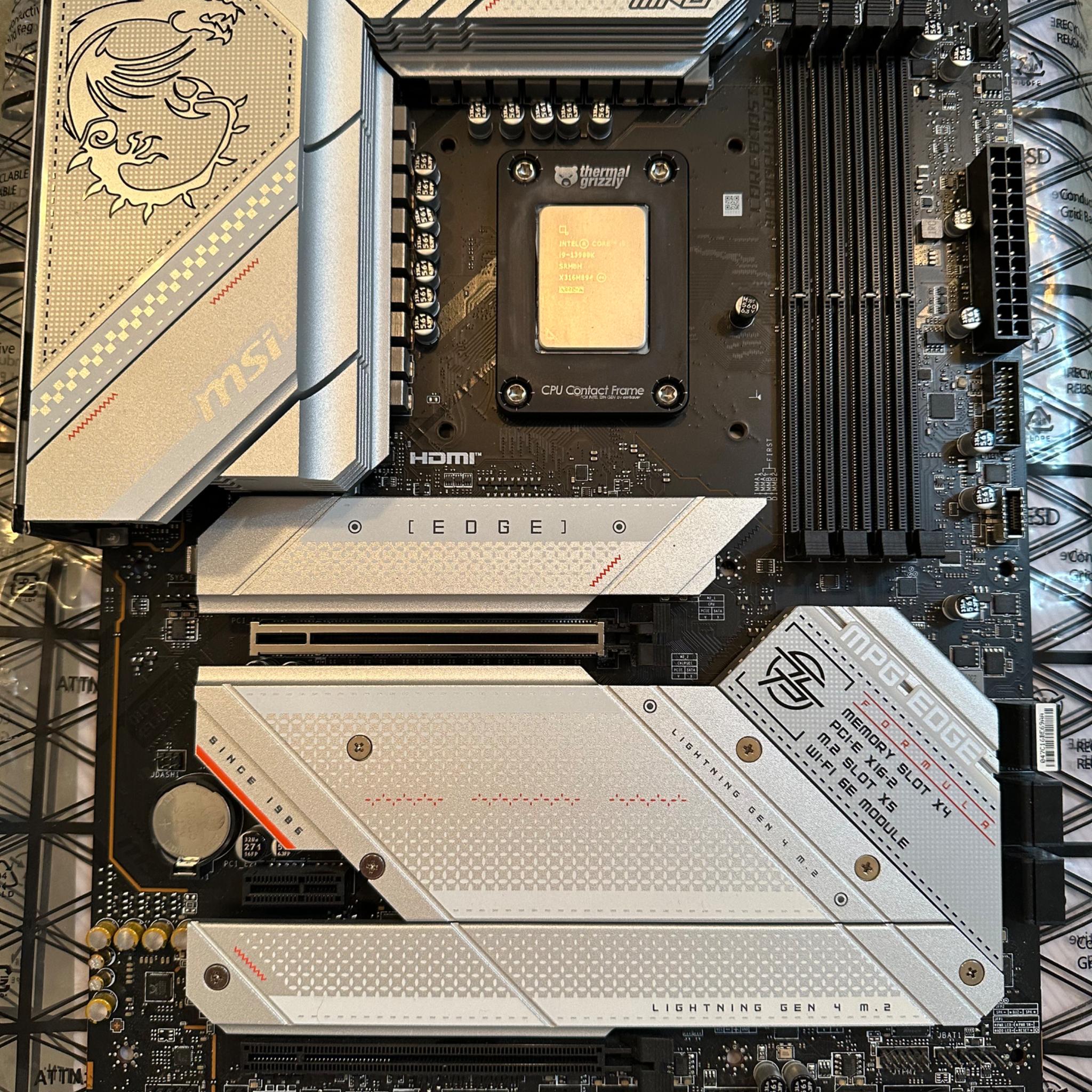 MSI z790 Edge Wifi & Intel i9-13900k