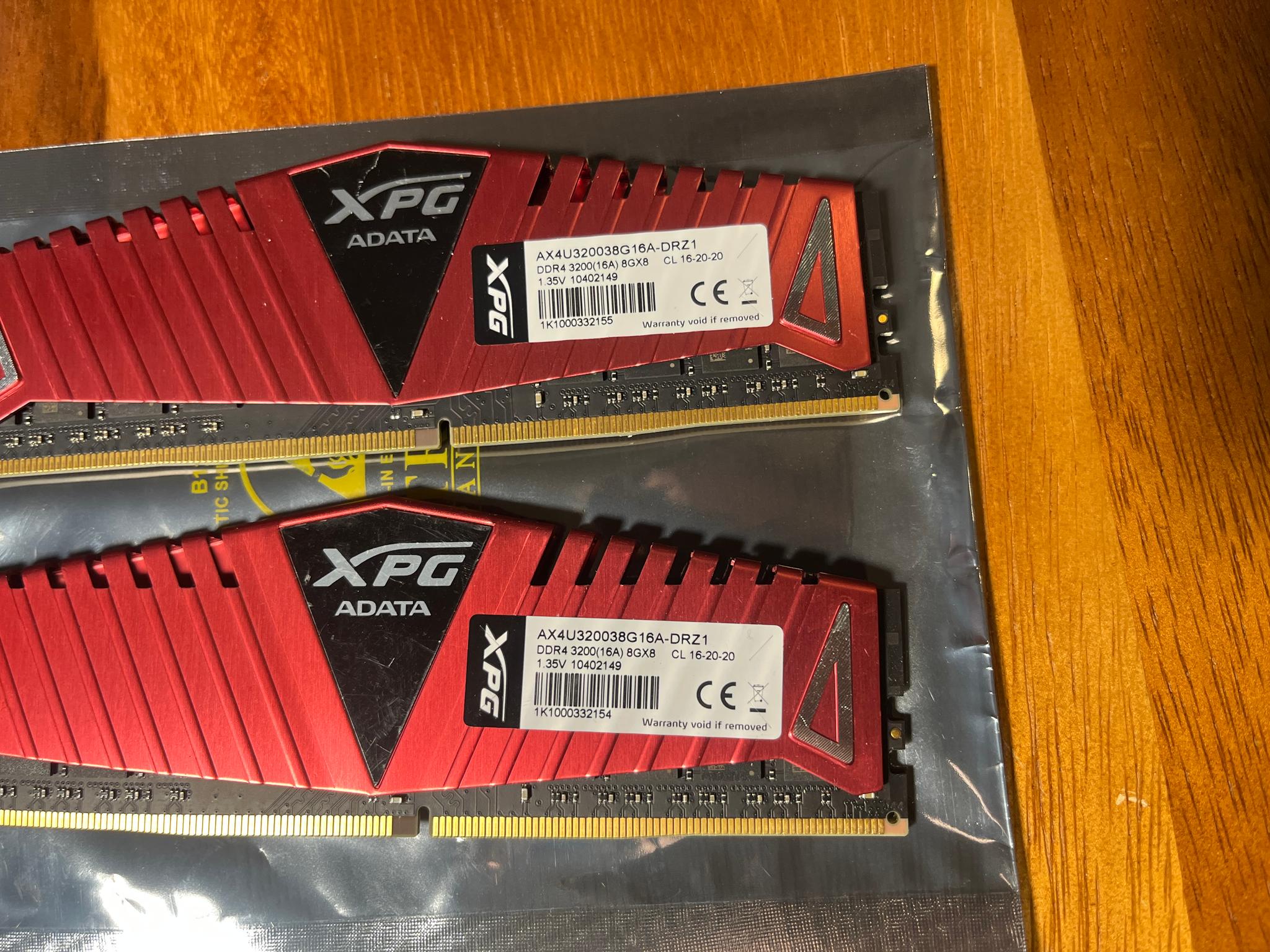 ADATA XPG DDR4 3000(16A) 16GB AX4U300038G16A-DRZ1 8GBx2