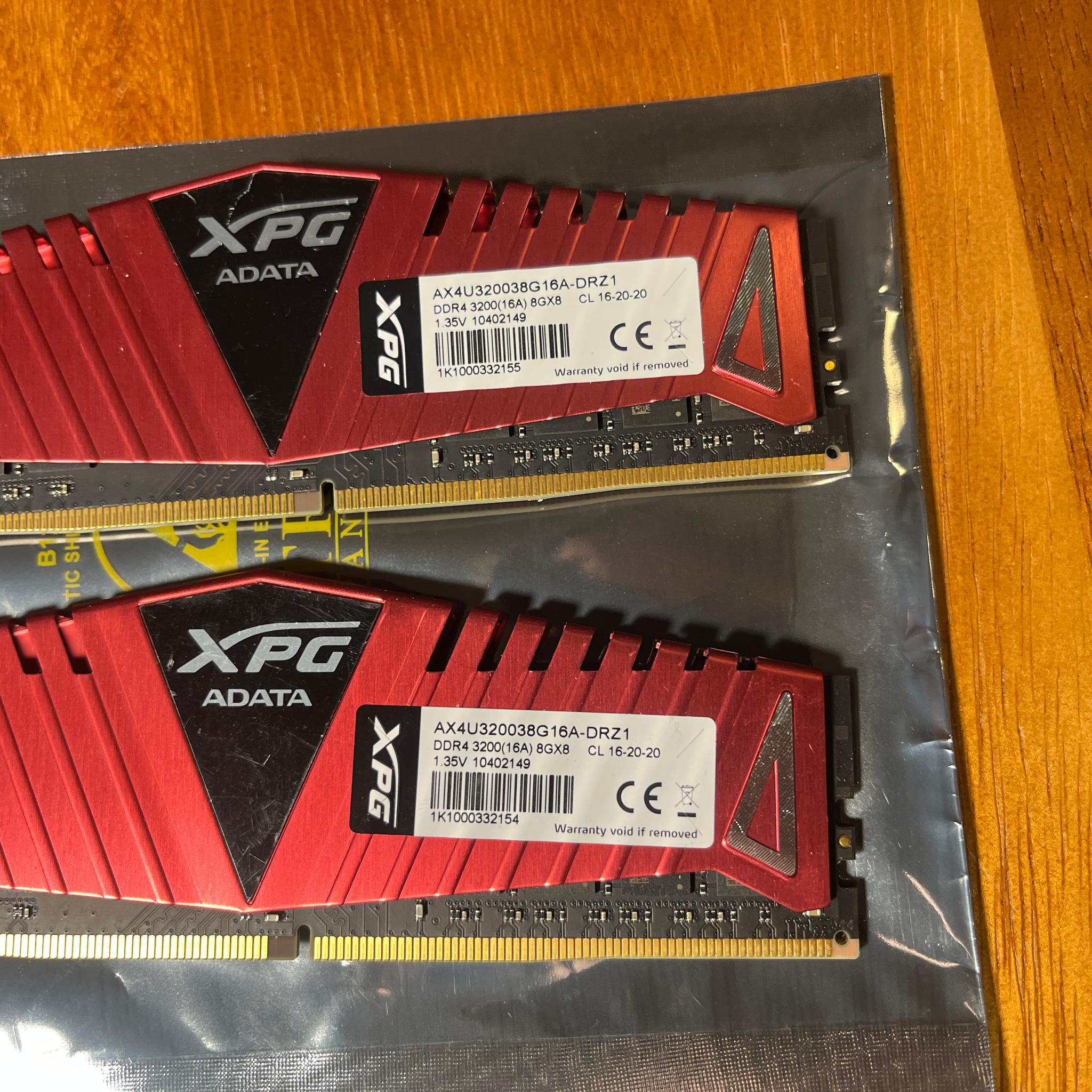 ADATA XPG DDR4 3000(16A) 16GB AX4U300038G16A-DRZ1 8GBx2