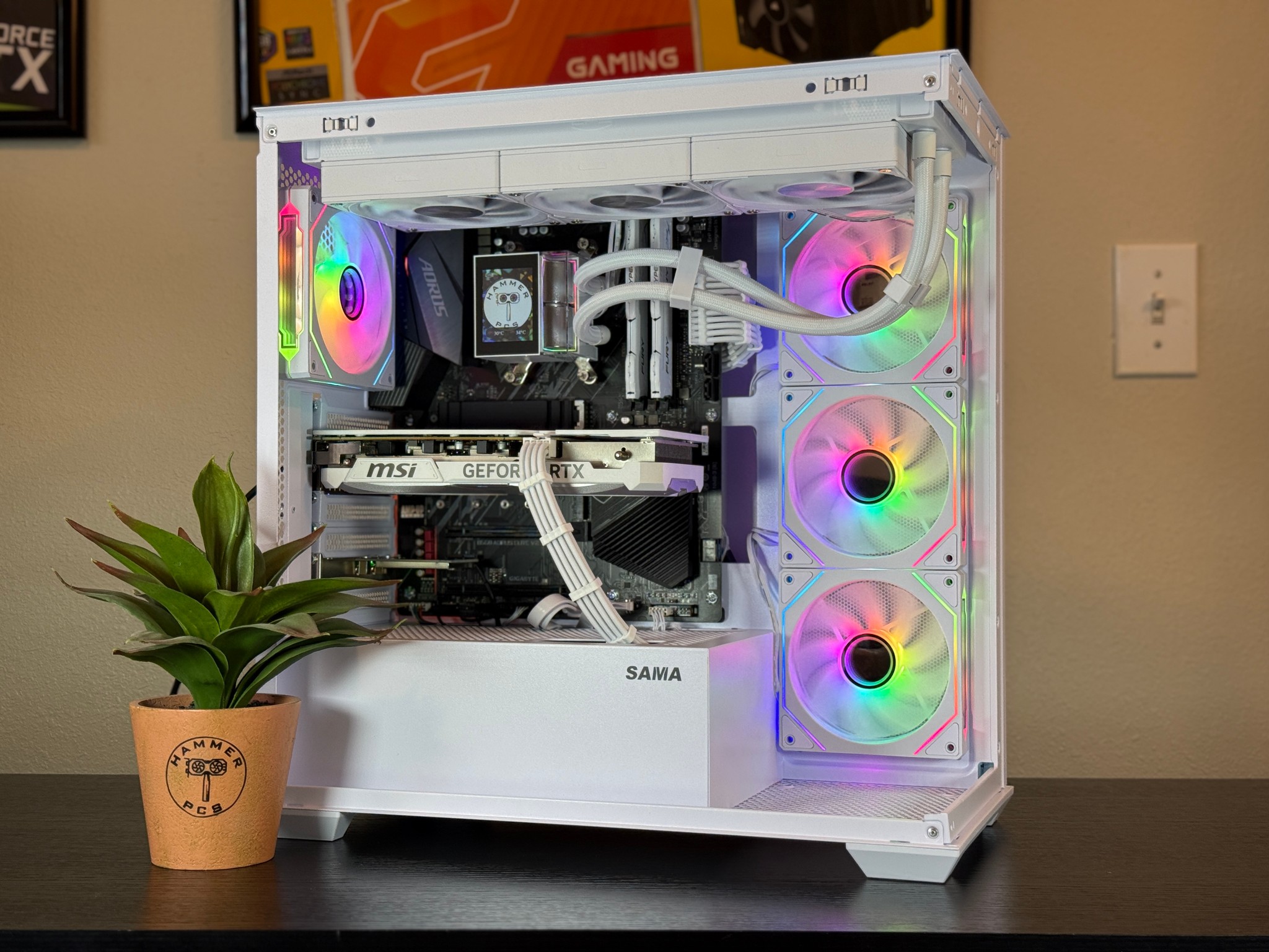 ☁️RTX 4070, Ryzen 7 5800X, 32gb RAM, 1TB NVMe SSD☁️| Gaming/Streaming PC | Customizable Screen!