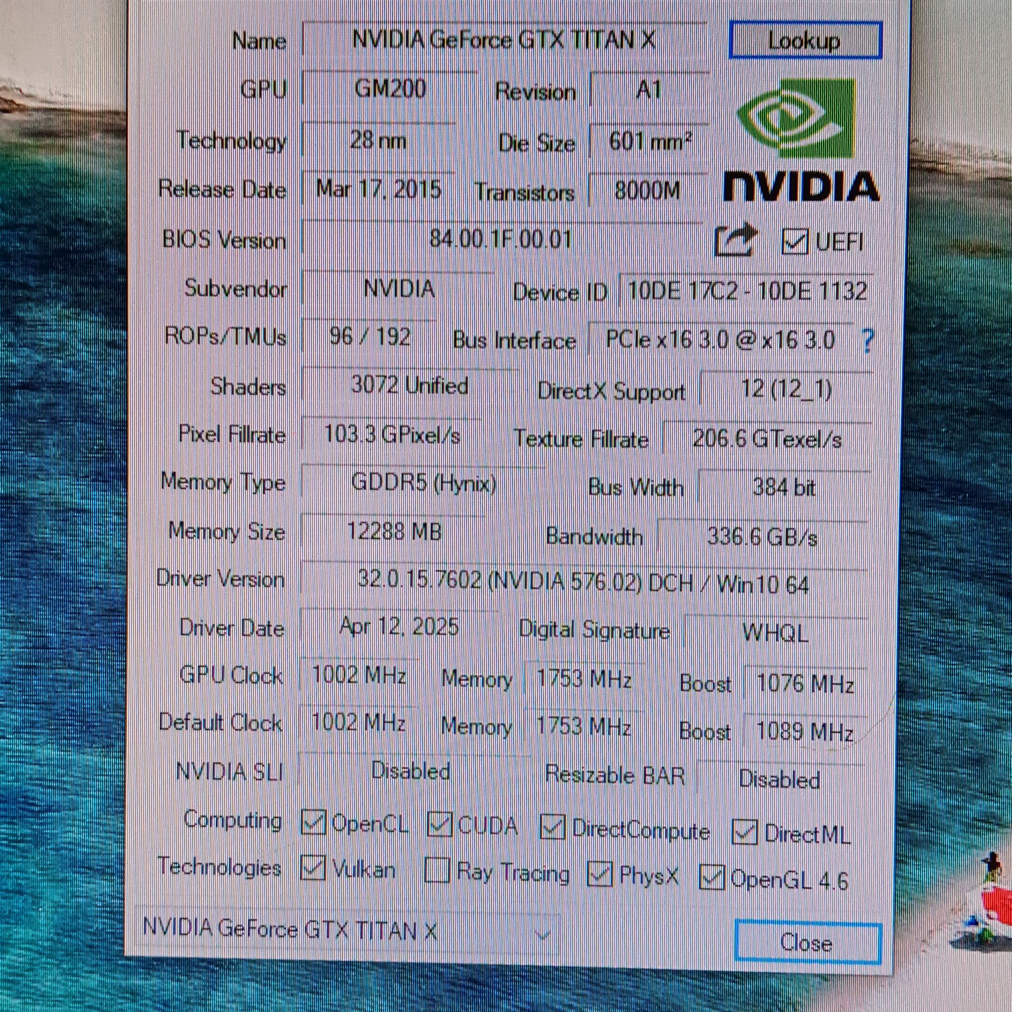 NVIDIA GeForce GTX Titan X