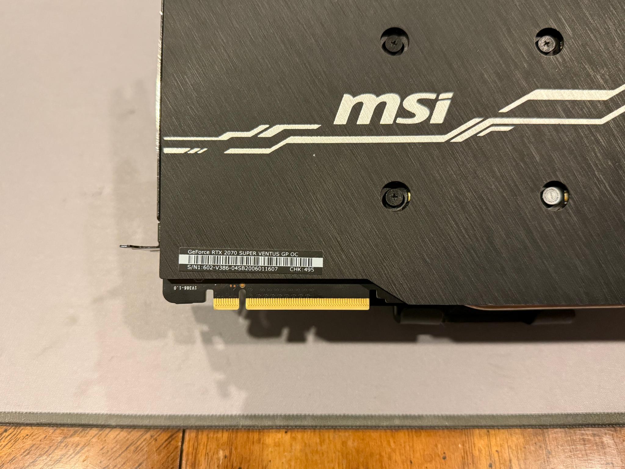 Tested MSI GeForce RTX 2070 Super Ventus GP OC 8GB