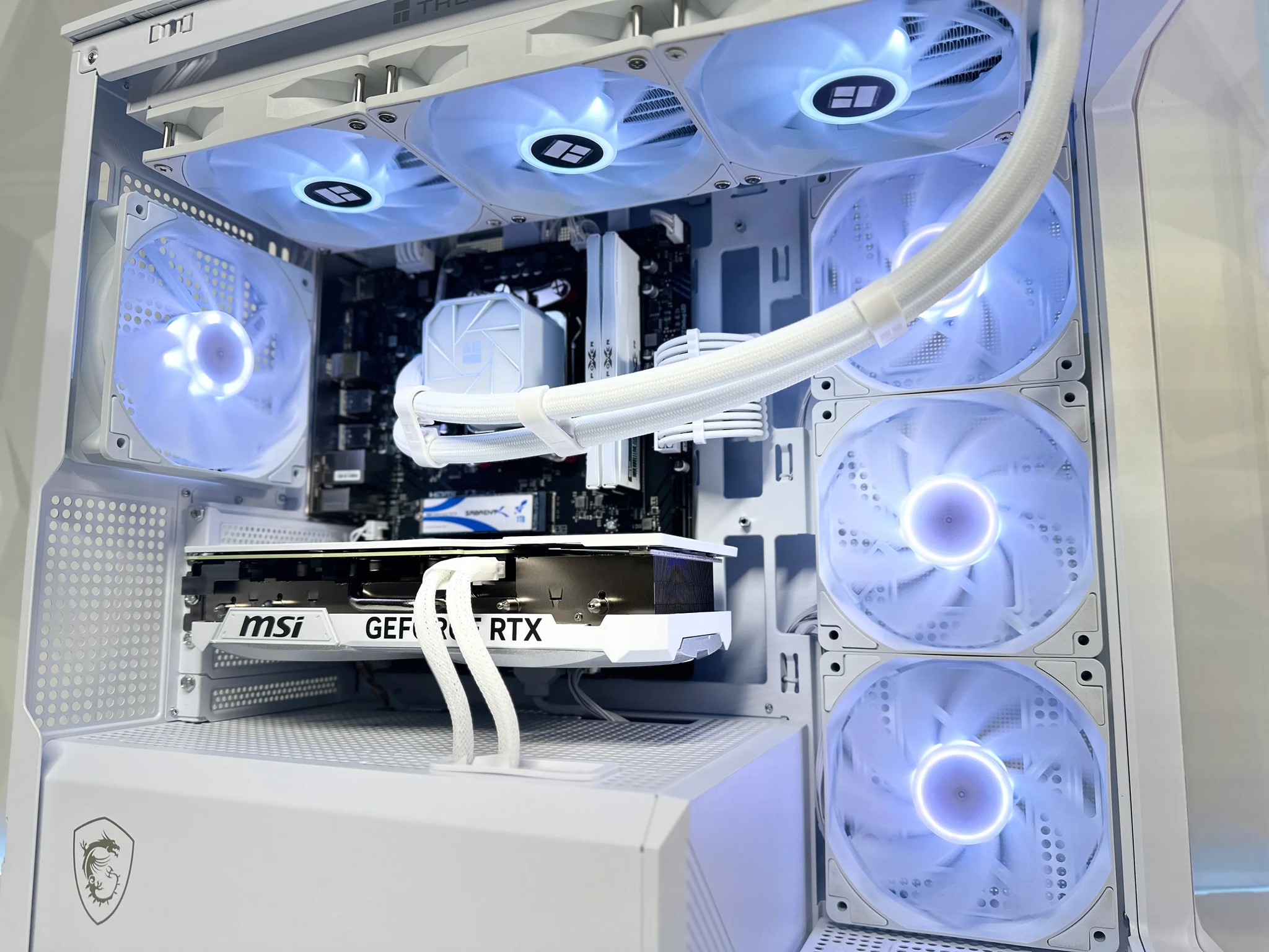 🌨️⛄90° N||Liquid Cooled Gaming PC🌨️Nvidia RTX 4070 Ti 12GB🌨️AMD Ryzen 5 7600🌨️32GB DDR5🌨️1TB NVME