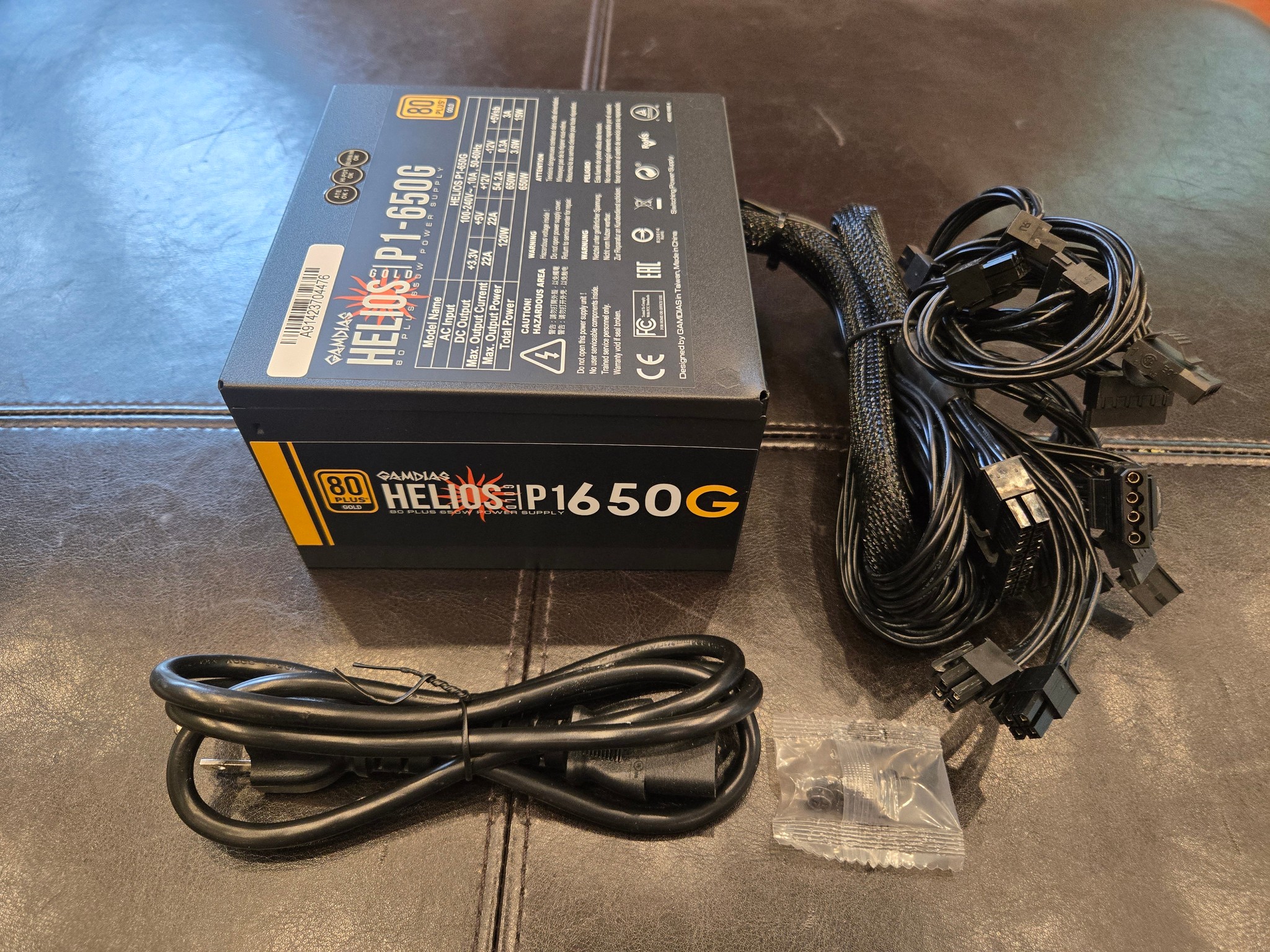 Gamdias Helios P1-650G 650W Gold ATX PSU (New)
