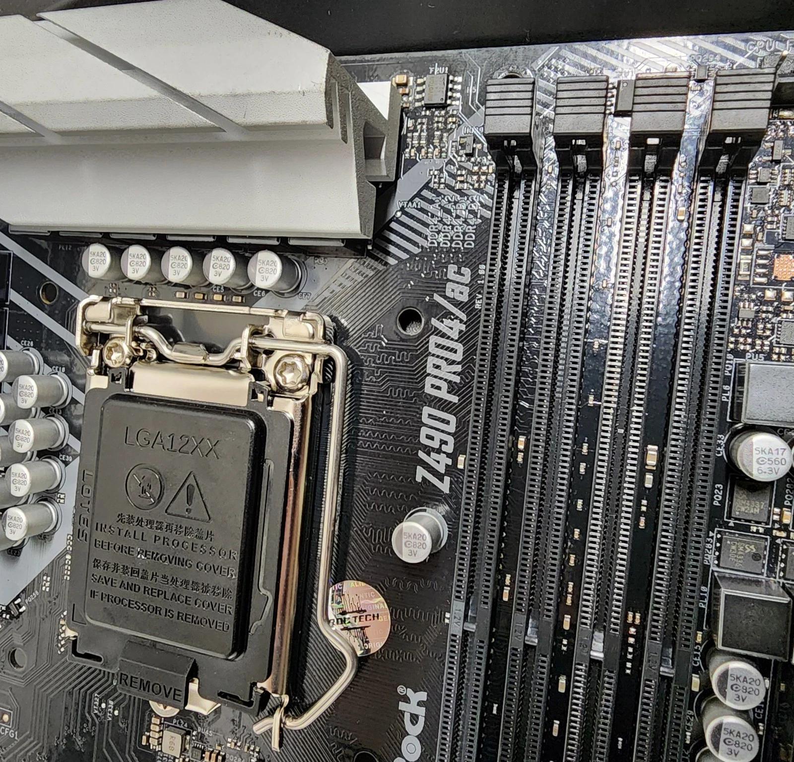 UPDATED BIOS ASRock Z490 Pro4/AC WIFI DDR4 LGA1200 ATX MOTHERBOARD