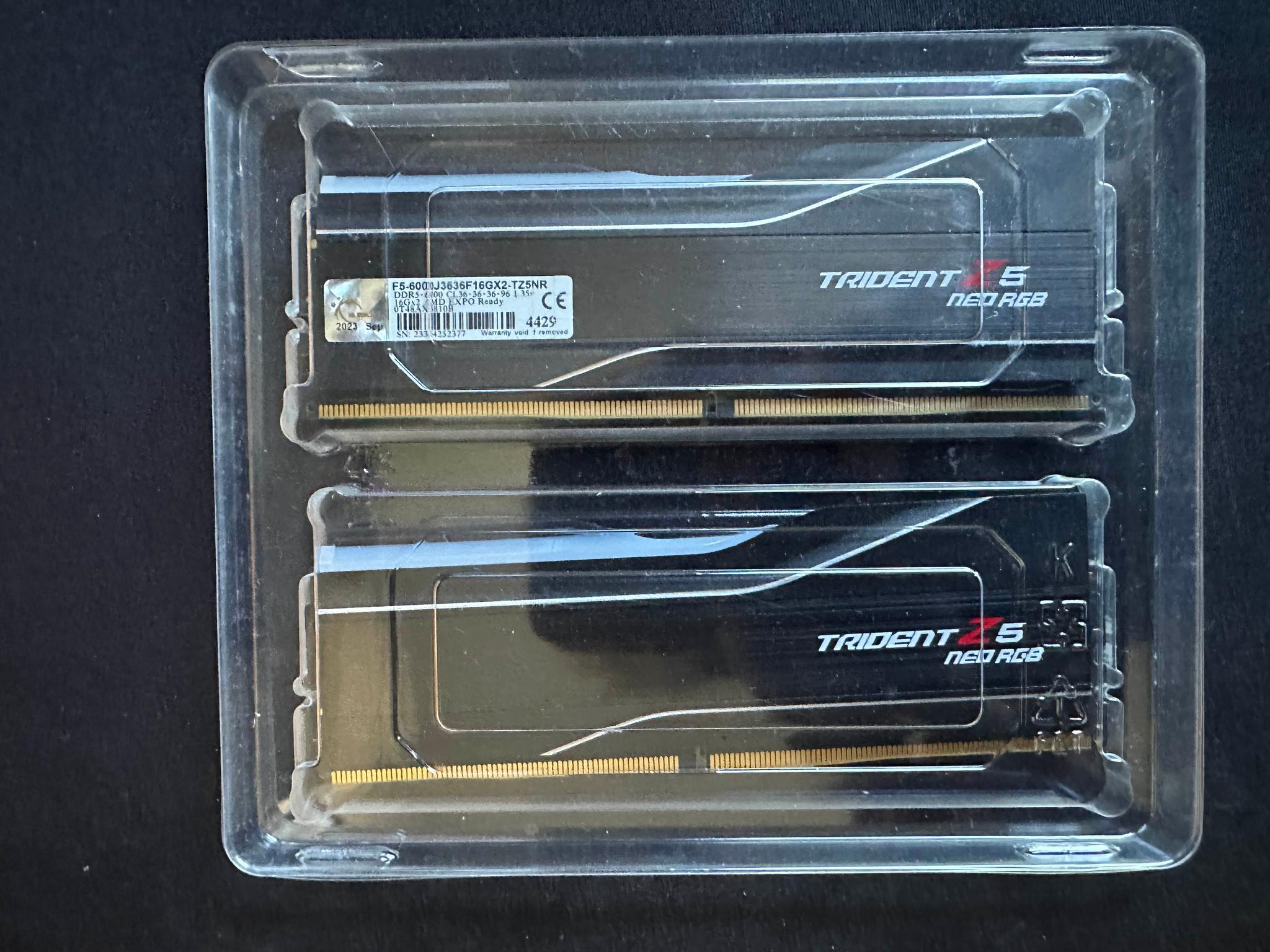 G.Skill Trident Z5 Neo RGB 32GB RAM DDR5 6000MHz