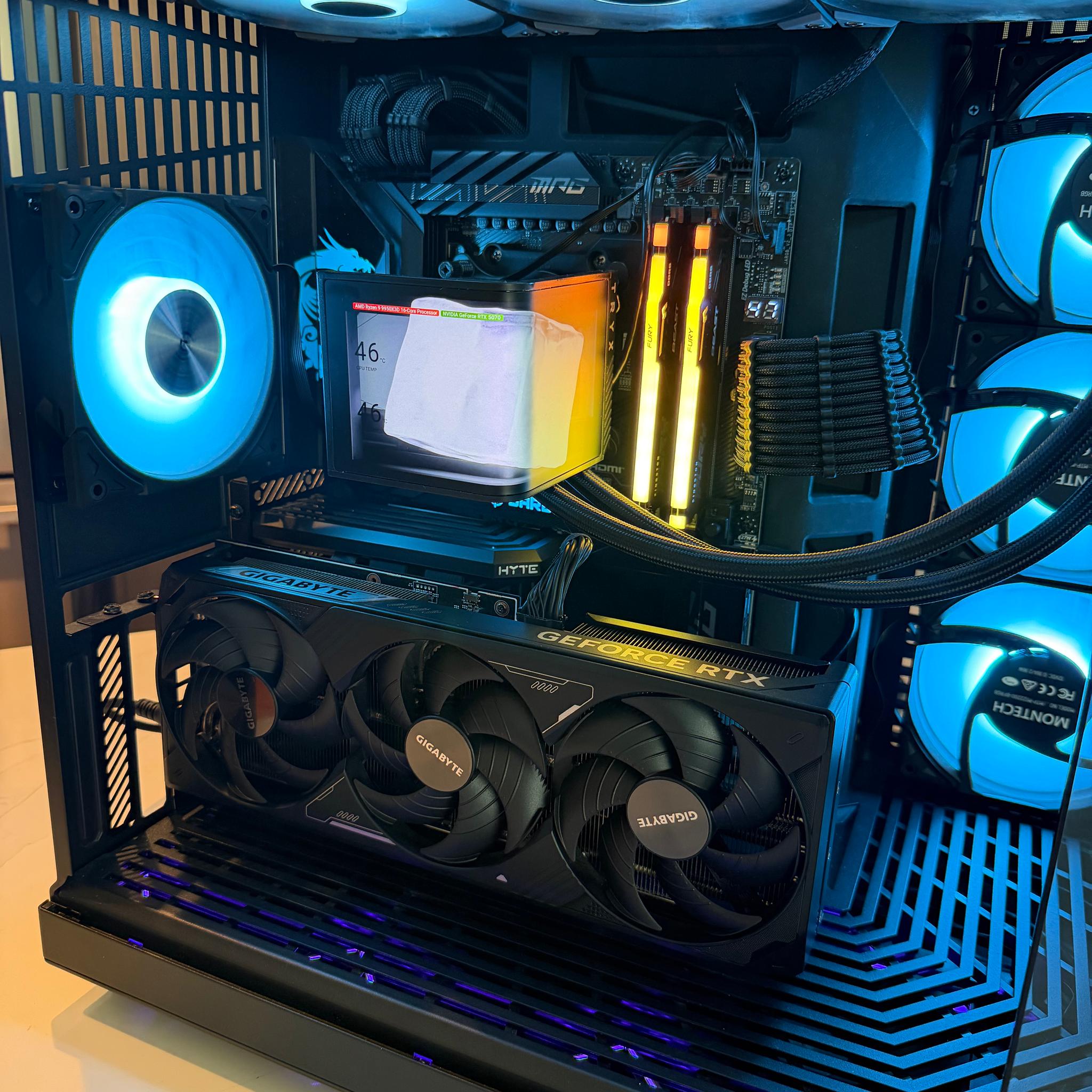 High End Gaming PC | RTX 5070Ti | RYZEN 9 9950X3D | 32GB DDR5 | 2TB SSD | WIFI & BT | WINDOWS 11