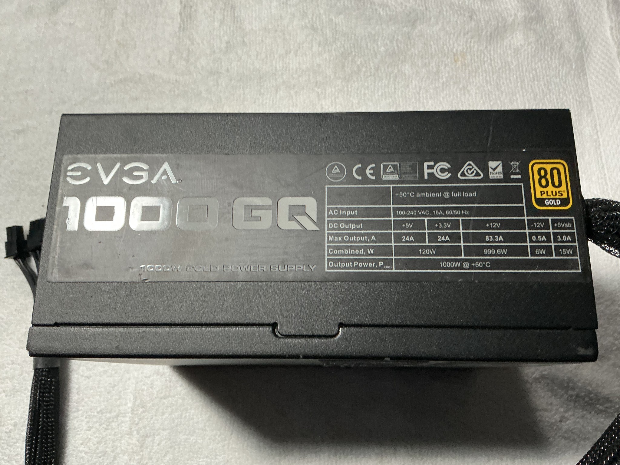++ New +++ EVGA 1000GQ Gold Semi-Modular power supply