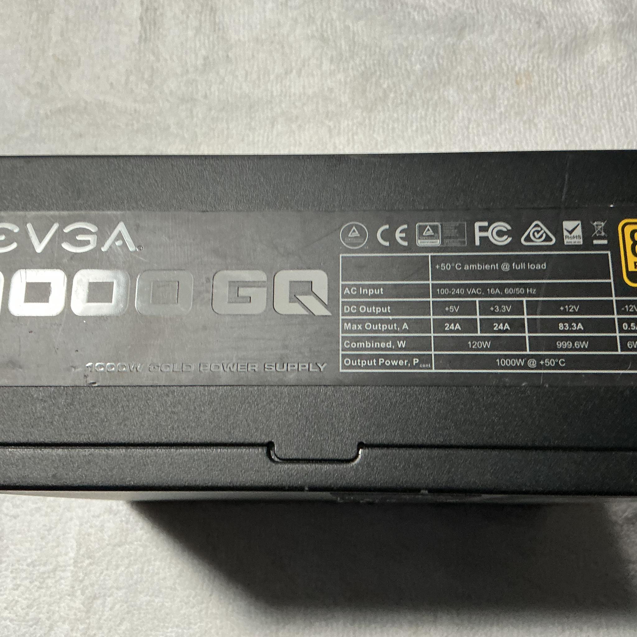 ++ New +++ EVGA 1000GQ Gold Semi-Modular power supply