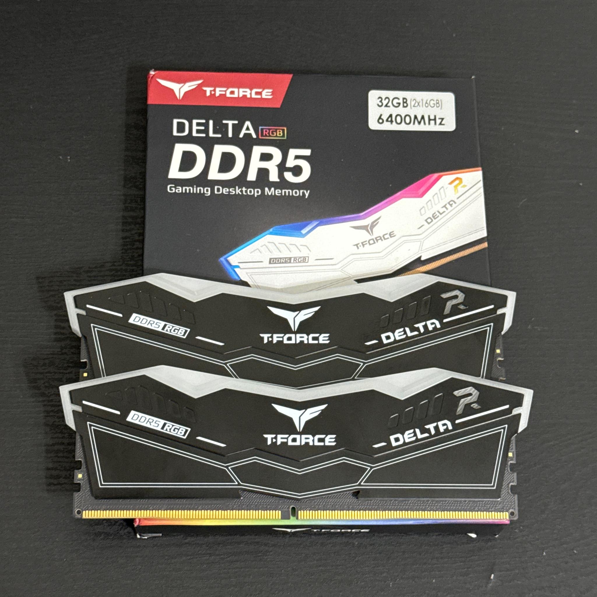 32GB DDR5 T-FORCE DELTA RGB 6400MT/s