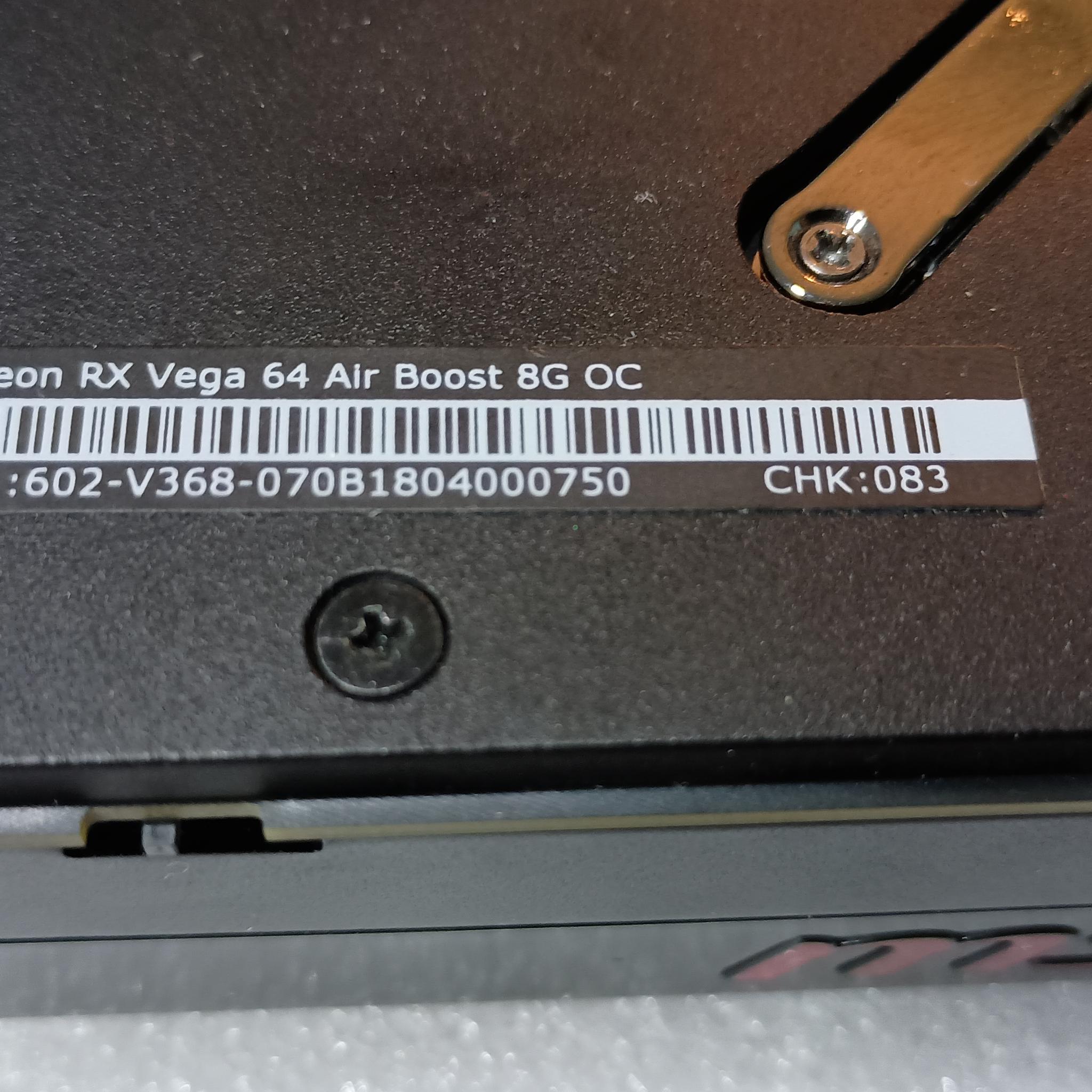 MSI AIR BOOST OC Radeon RX VEGA 64 8GB