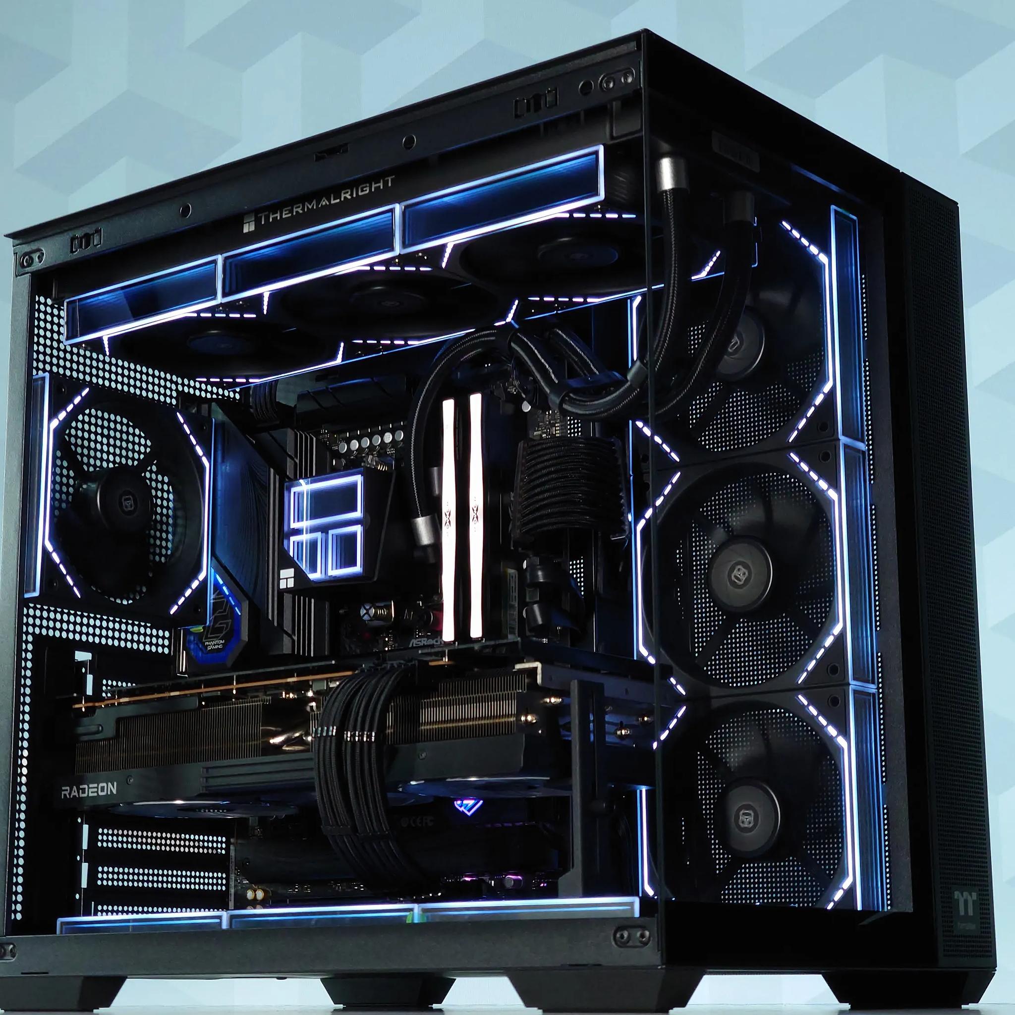 🖤🩵Extreme Gaming PC💎AMD RX 7900 XTX 24GB💎AMD Ryzen 9 7900X3D 12-Core💎32GB DDR5💎2TB SSD