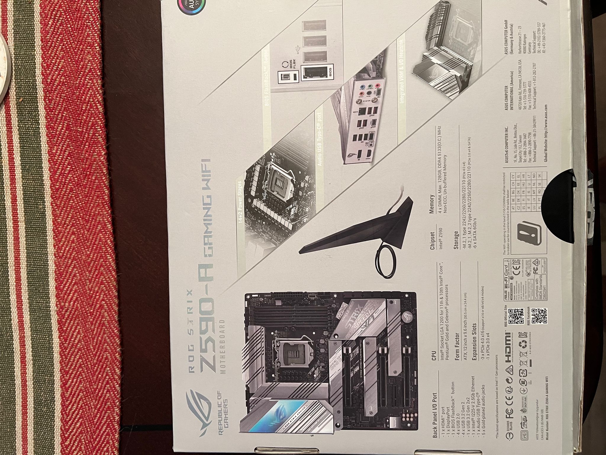 ASUS ROG Strix Z590-A Gaming WiFi 6 LGA 1200