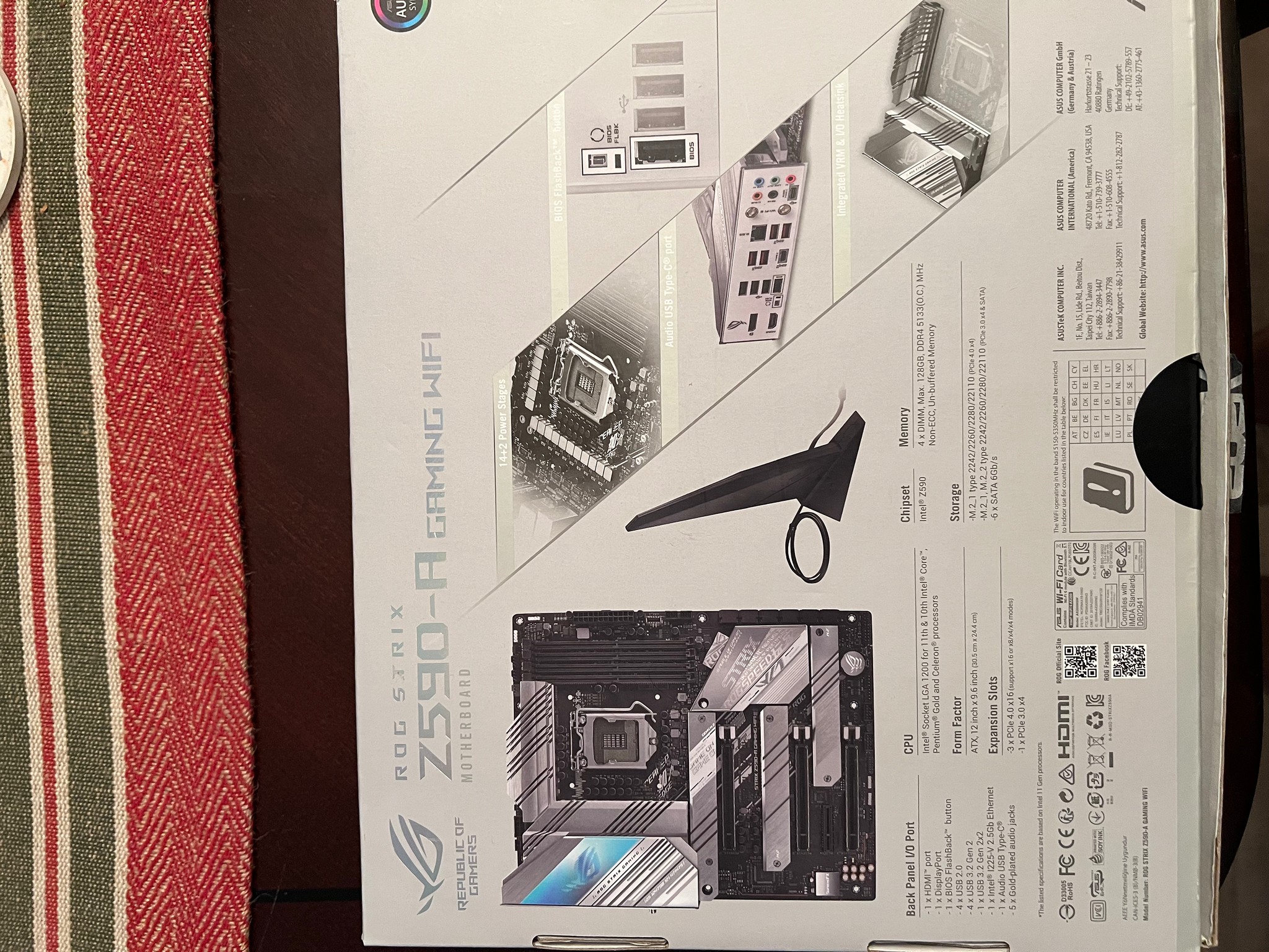 ASUS ROG Strix Z590-A Gaming WiFi 6 LGA 1200