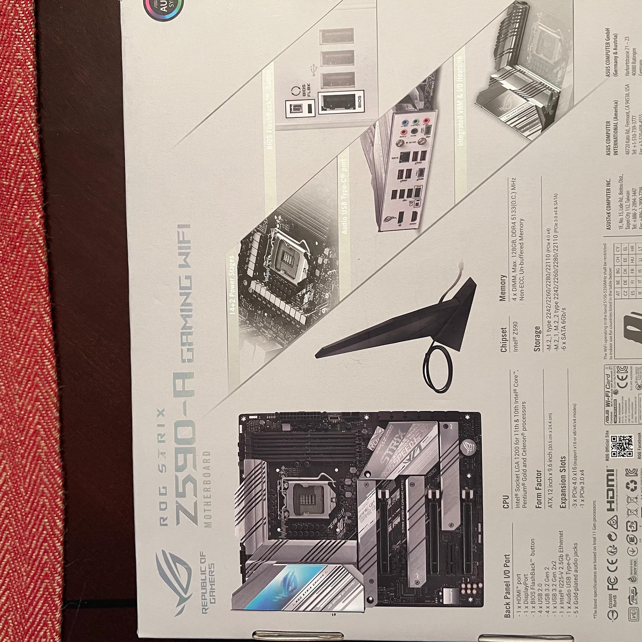 ASUS ROG Strix Z590-A Gaming WiFi 6 LGA 1200