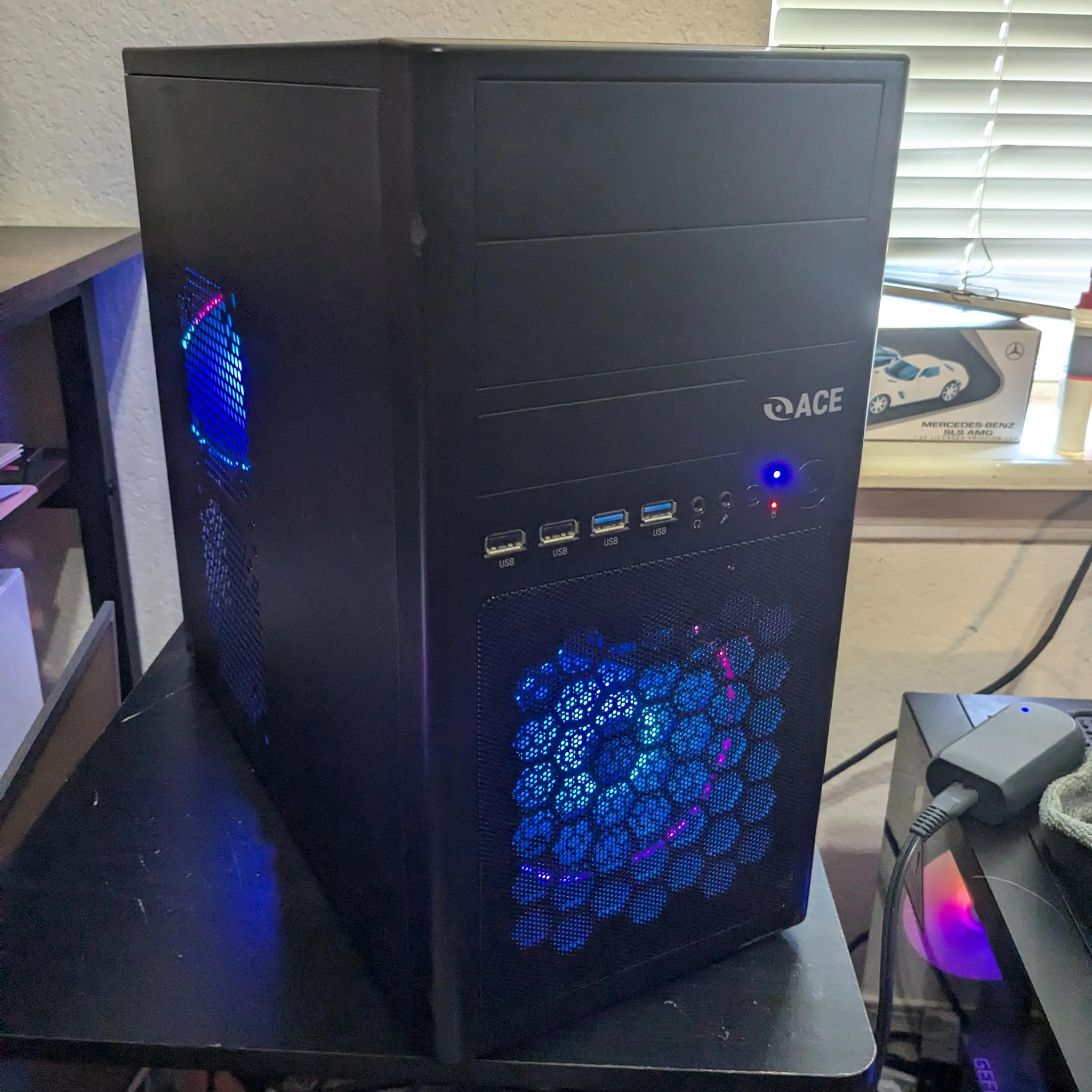 FREE SHIP|| i5-2400, 16GB RAM, GTX 760 2GB, 480GB SSD, WiFI, RGB, Win10