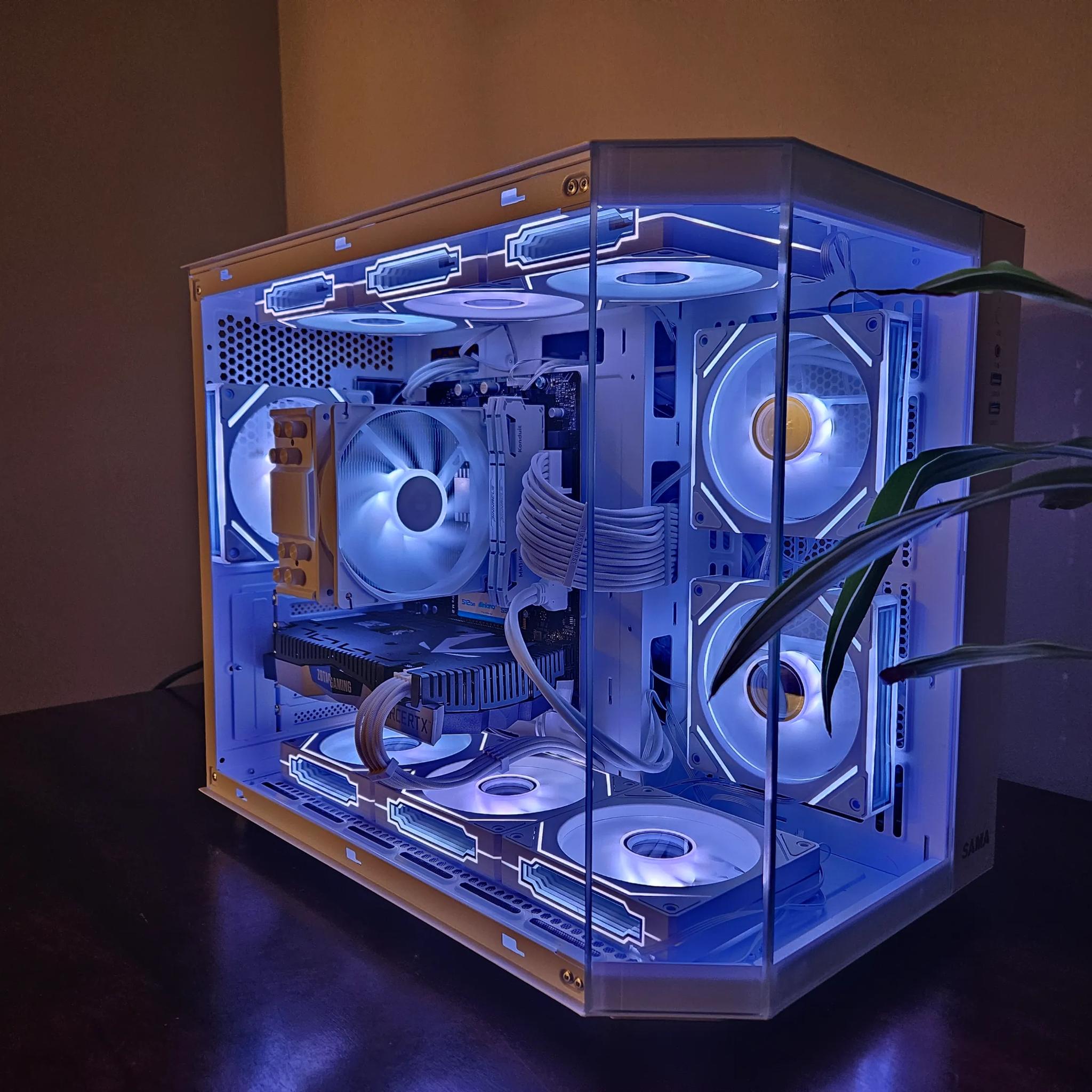 RTX 2060 Ryzen 5 3600x White RTX Fishtank Gaming PC