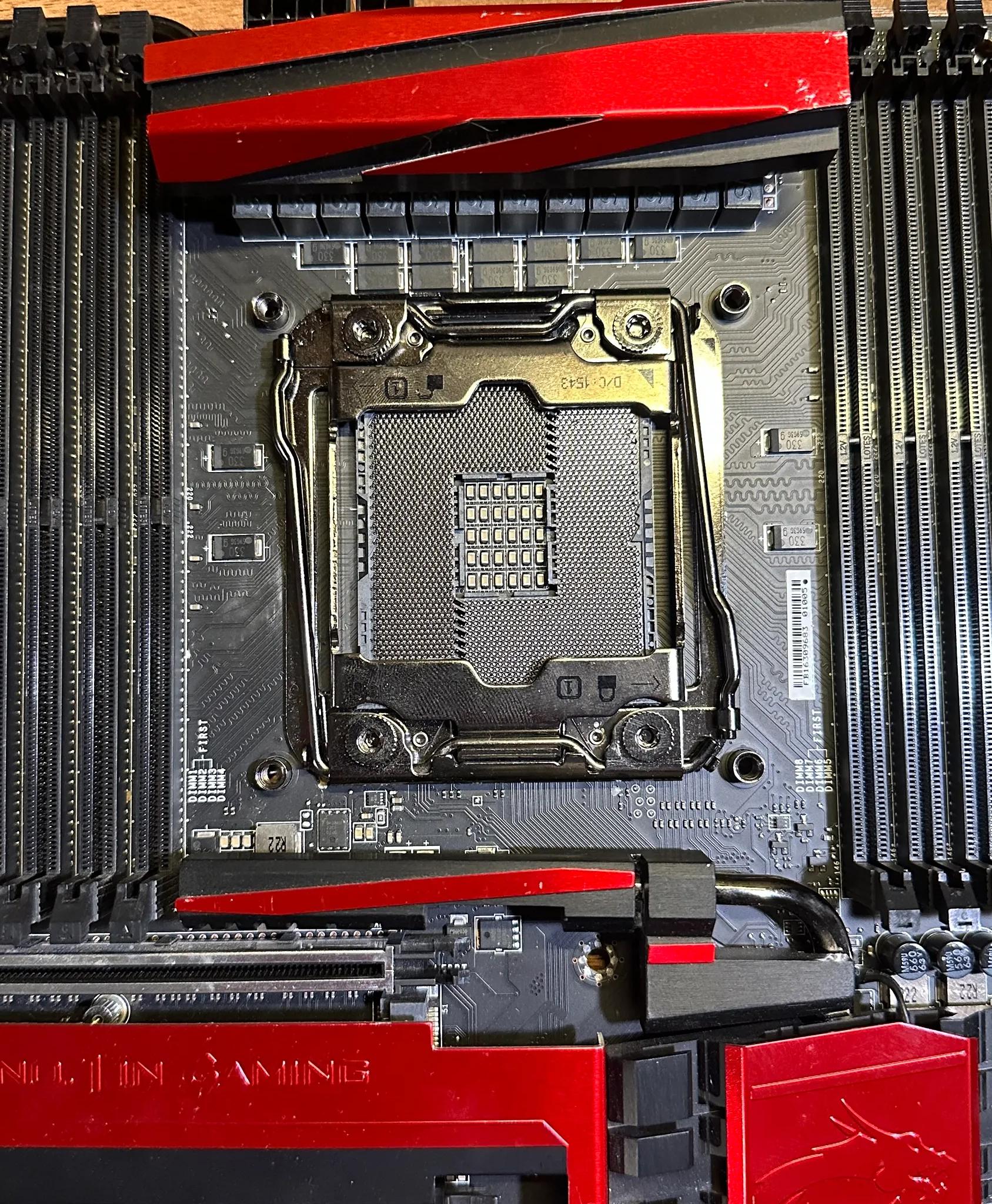 MSI X99A Godlike Gaming WIFI Motherboard X99 LGA2011-V3 DDR4 E-ATX Motherboard NOT WORKING