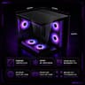 LOVINGCOOL ARGB GAMING PC MATX CASE – PANORAMIC TEMPERED GLASS w/ 3 FANS