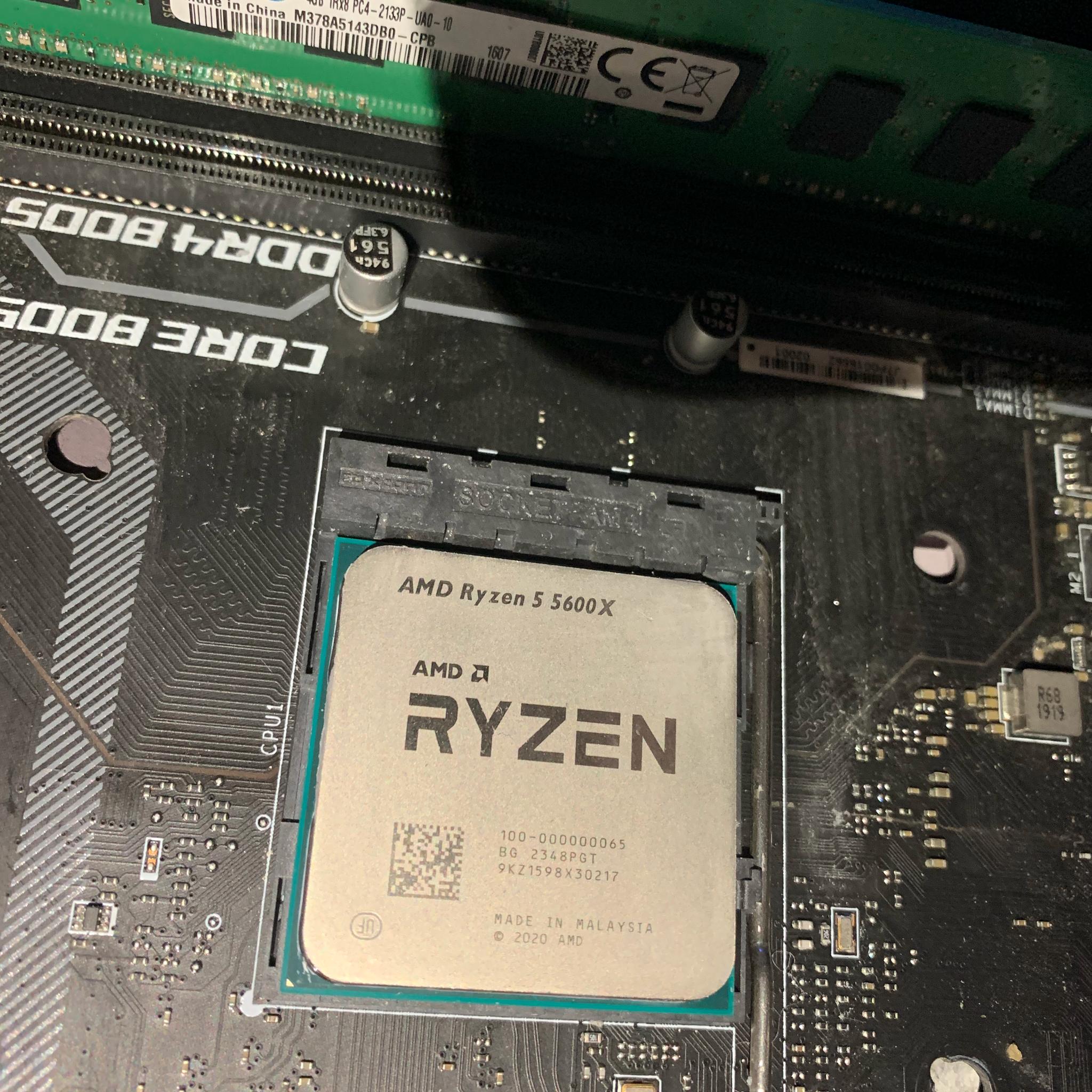 AMD Ryzen 5 5600X 6-Core 12-Thread AM4 CPU w/ Stock Cooler