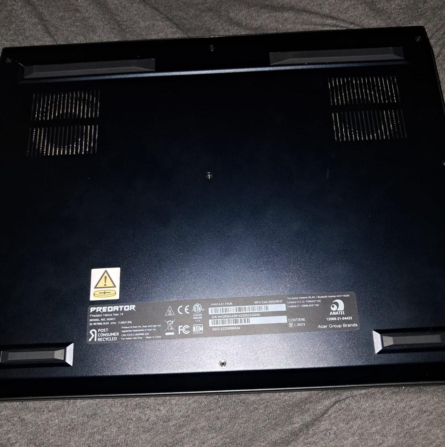 Acer Predator Neo 14 Rtx 4070 8GB Intel Ultra 7 155H 1TB 16GB Ram