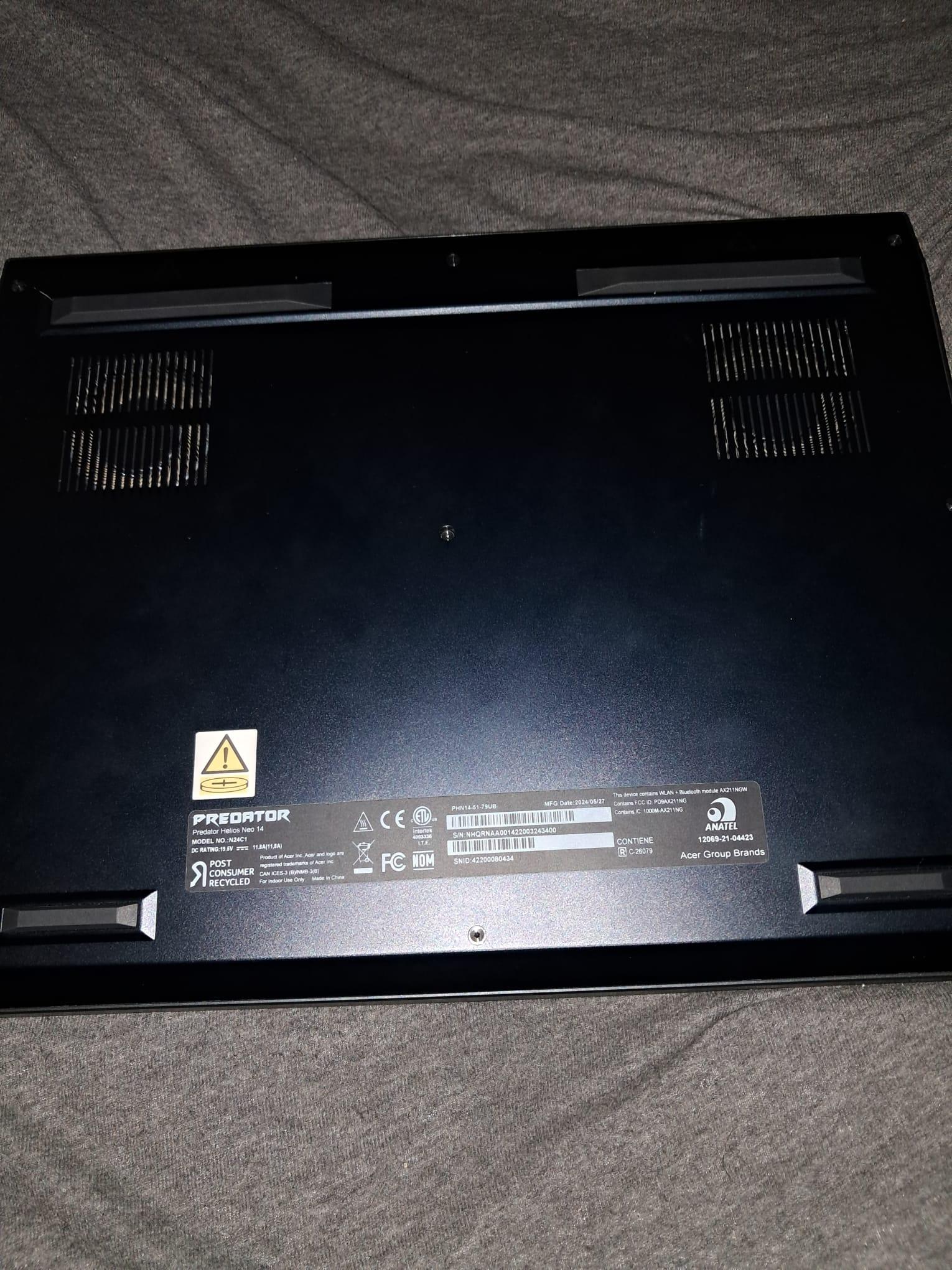Acer Predator Neo 14 Rtx 4070 8GB Intel Ultra 7 155H 1TB 16GB Ram
