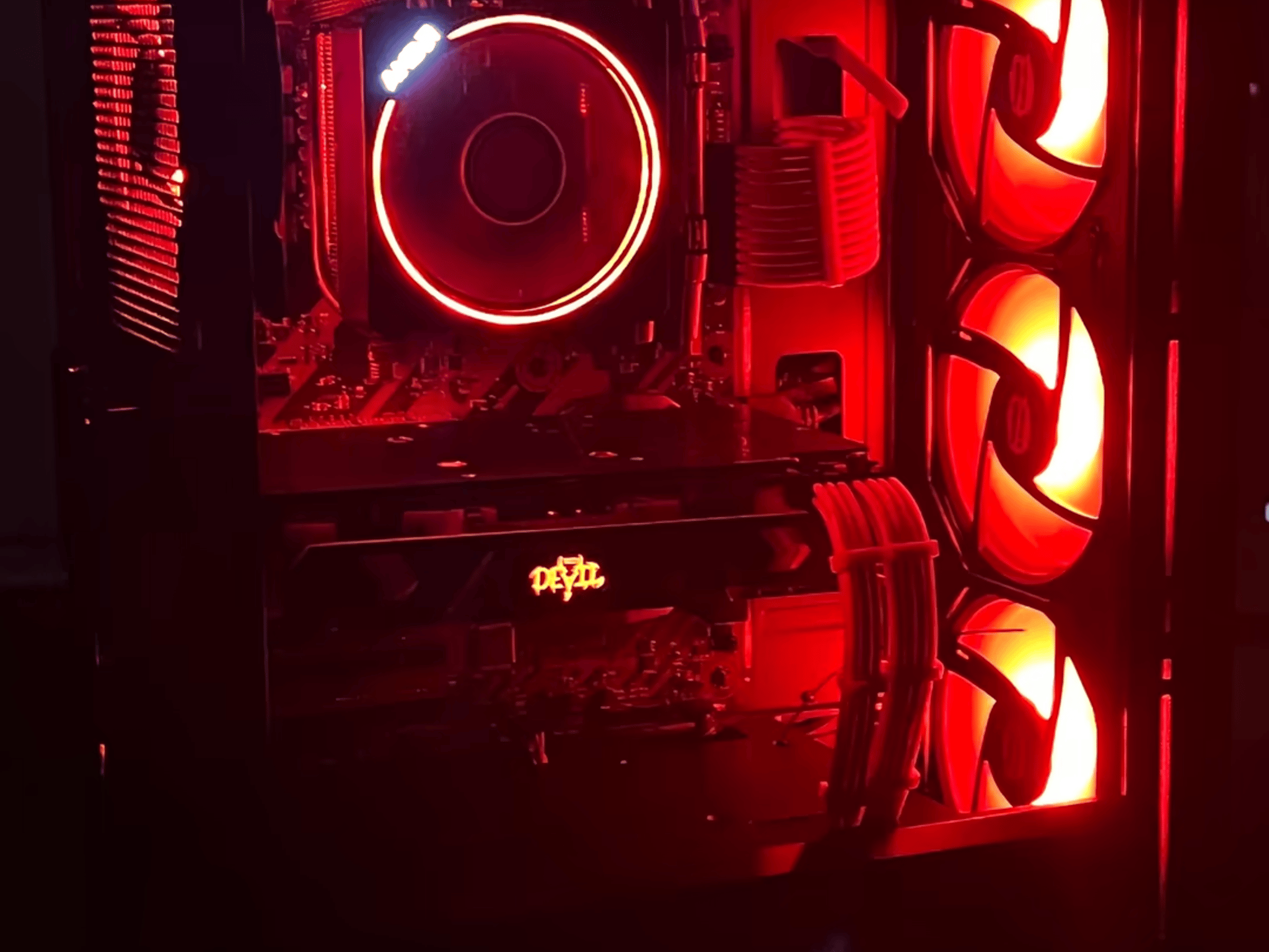 "Red Devil" Ryzen 5 1600X + RX 580 8GB Custom PC
