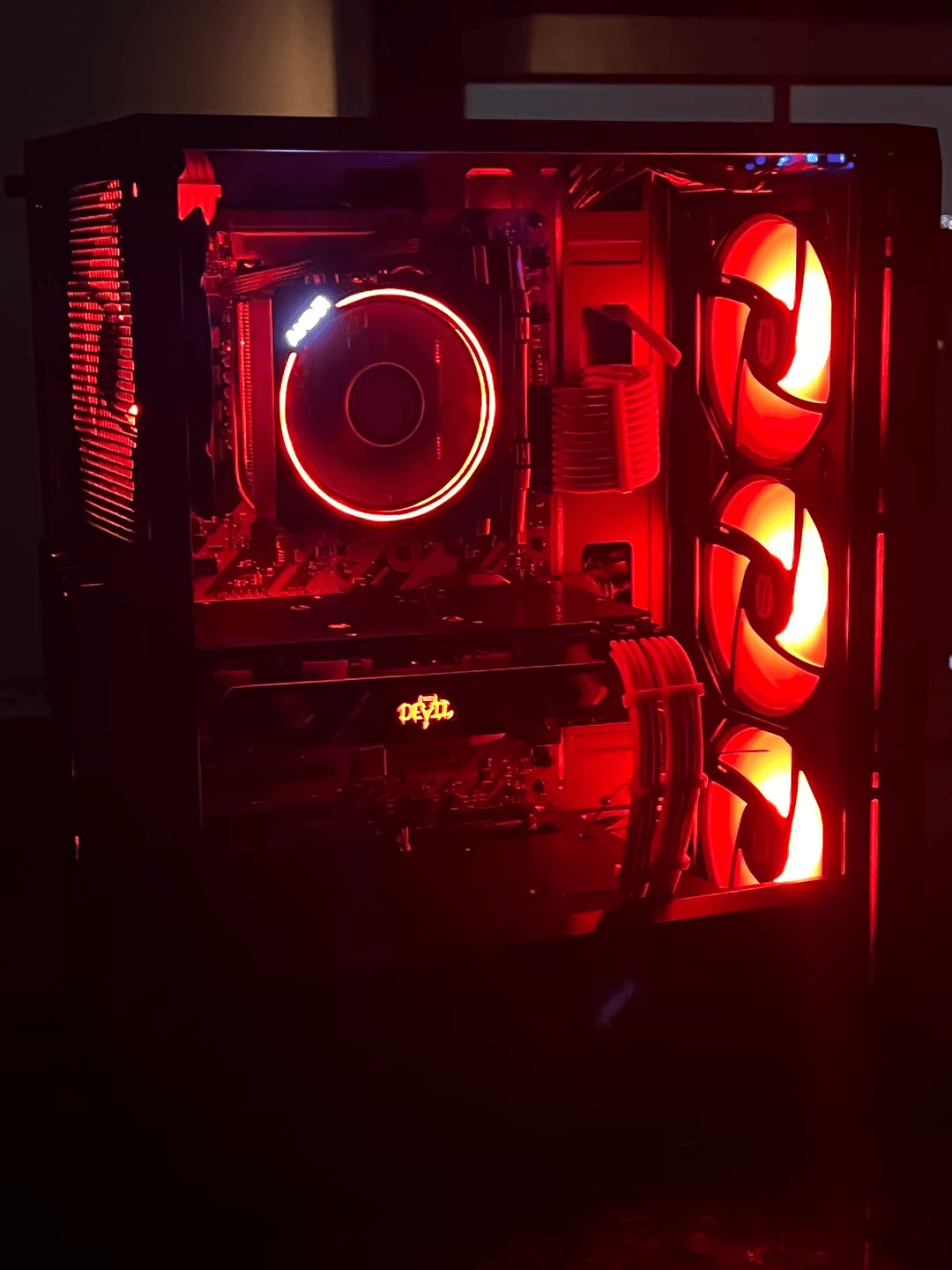 "Red Devil" Ryzen 5 1600X + RX 580 8GB Custom PC