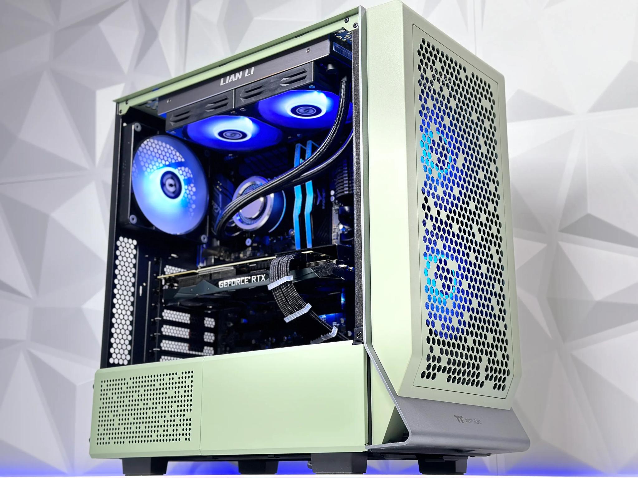 🍵💚🍃Matcha🍃Liquid Cooled Gaming PC🍃Nvidia RTX 2080 Ti 11GB🍃Intel  12600KF 10 core 🍃32GB DDR4🍃