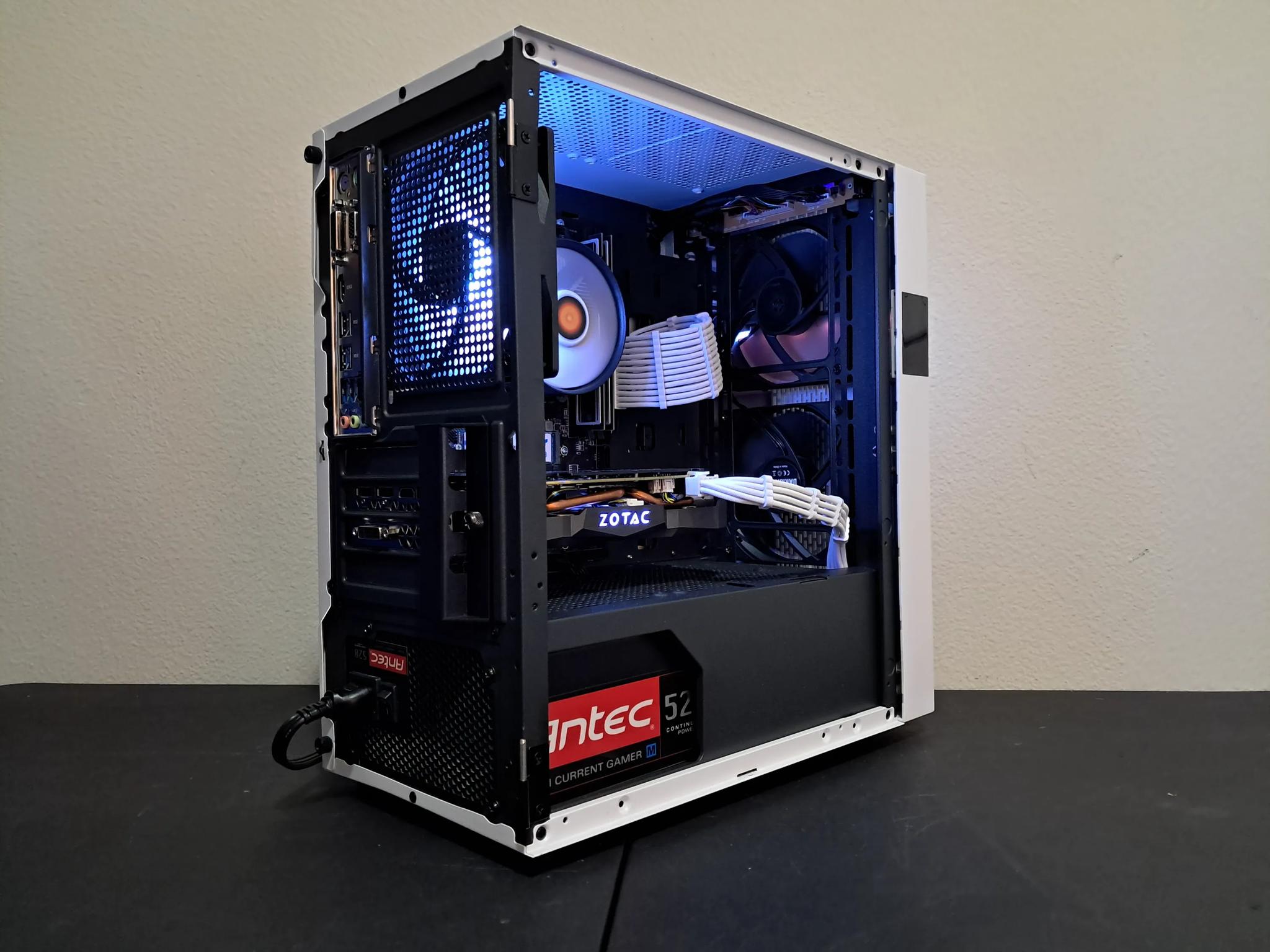 🔴⬜ Aesthetic Gaming PC ⬜🔴Nvidia GTX 1070 Ti | Ryzen 5 1600 (6C/12T) | 1TB SSD | 16GB DDR4-3200
