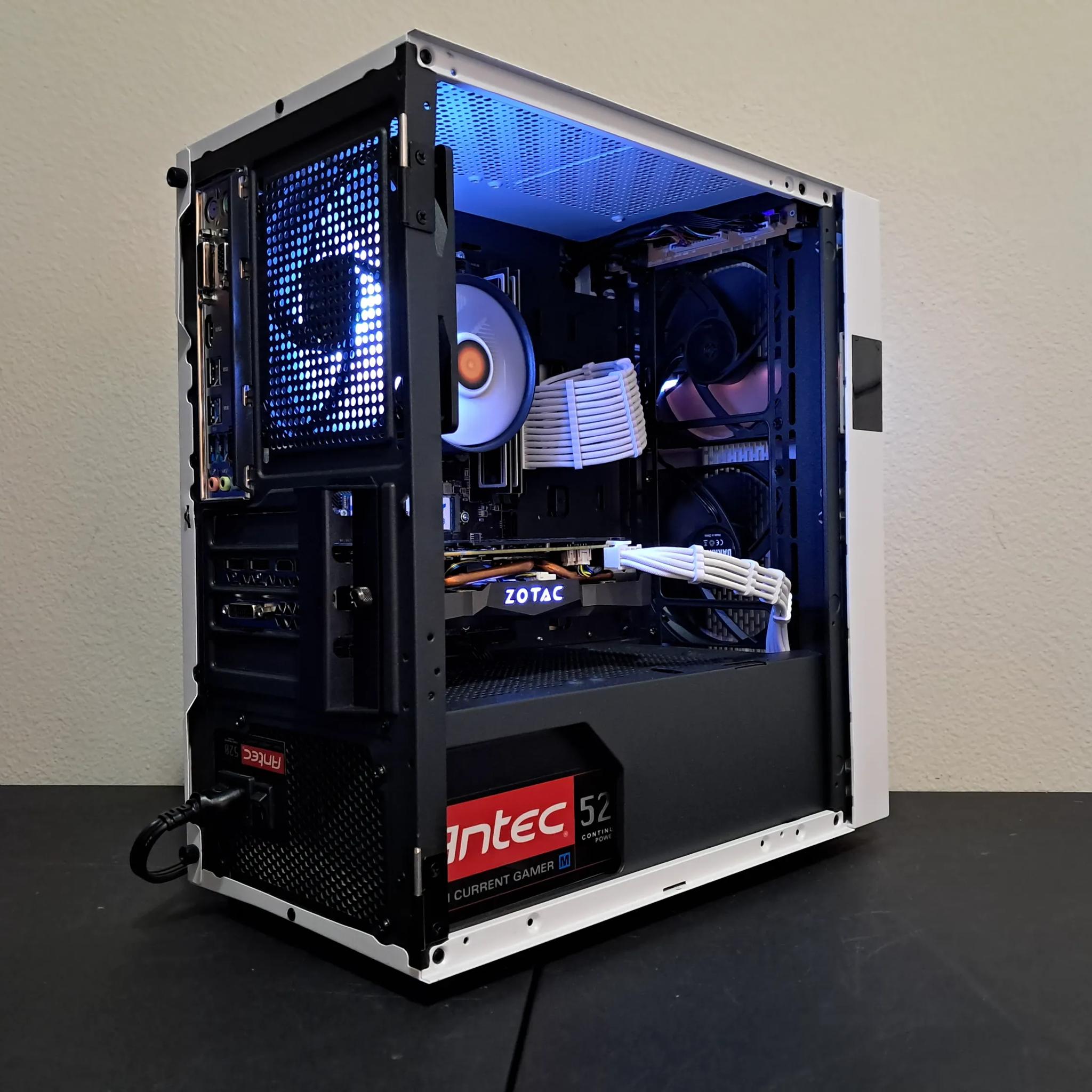 🔴⬜ Aesthetic Gaming PC ⬜🔴Nvidia GTX 1070 Ti | Ryzen 5 1600 (6C/12T) | 1TB SSD | 16GB DDR4-3200