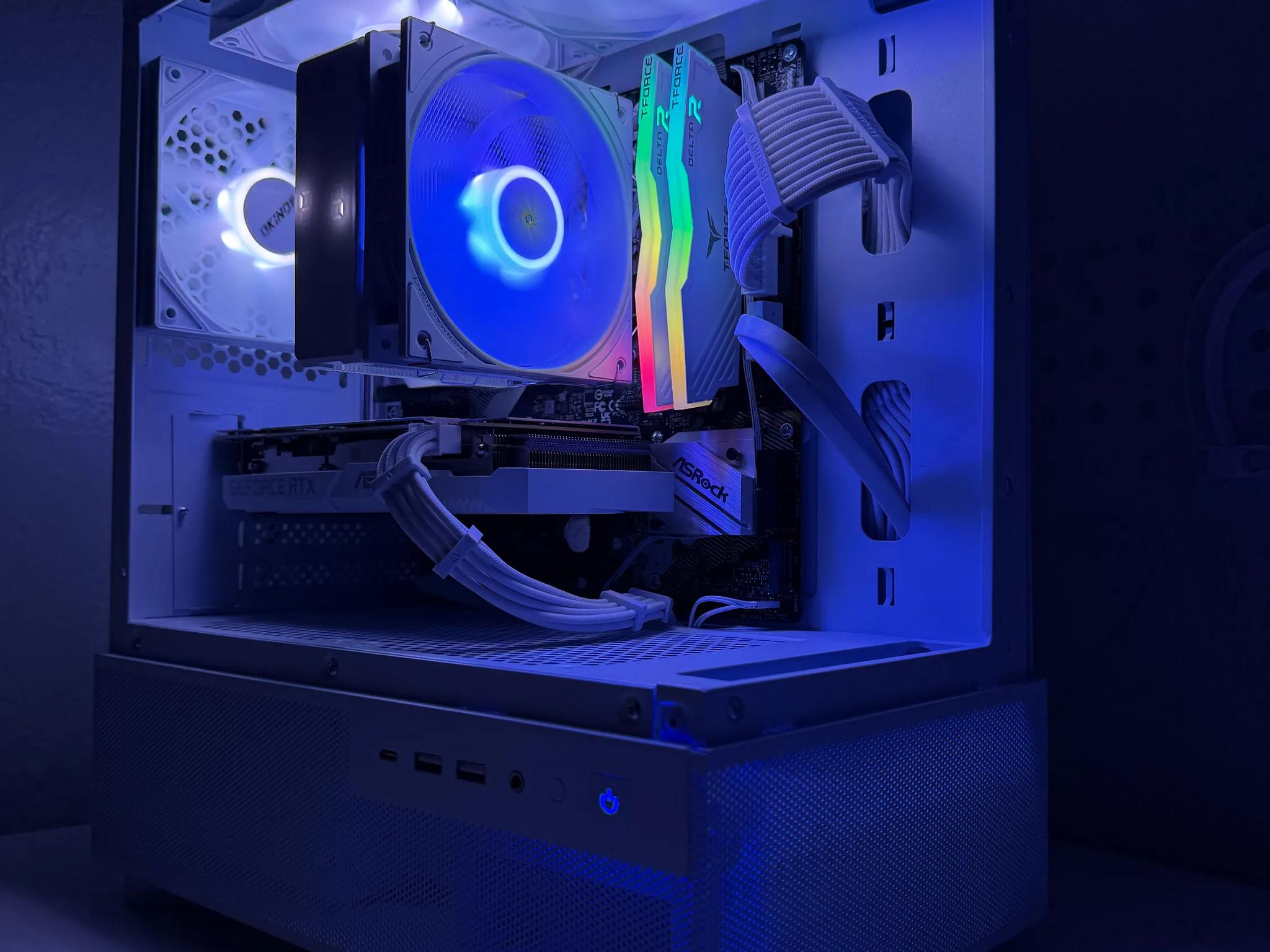 ⚡️ All-White Custom Gaming PC – RTX 3060 + Ryzen 5 5500 | Benchmark-Tested | 1080p & 1440p Ready ⚡️